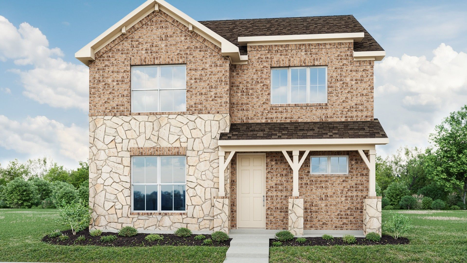 Modern Residential Home Design: Unique Architectural Features:Elevation I