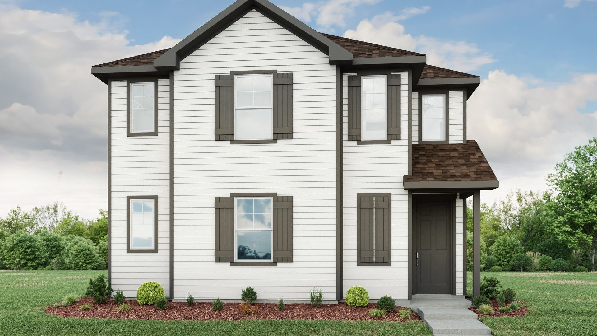 Modern Residential Home Design with Sleek Architecture Features:Elevation A