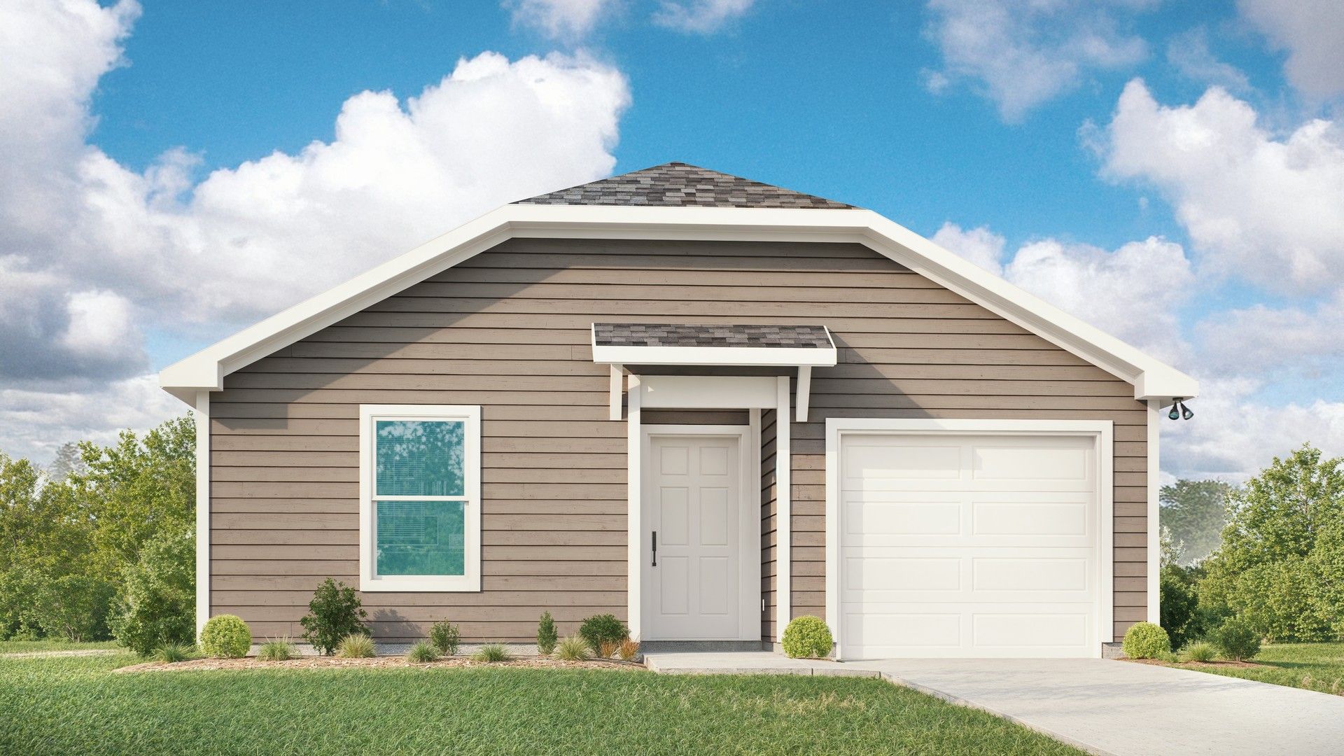 Residential Single-Family Home Design and Architecture:Elevation A