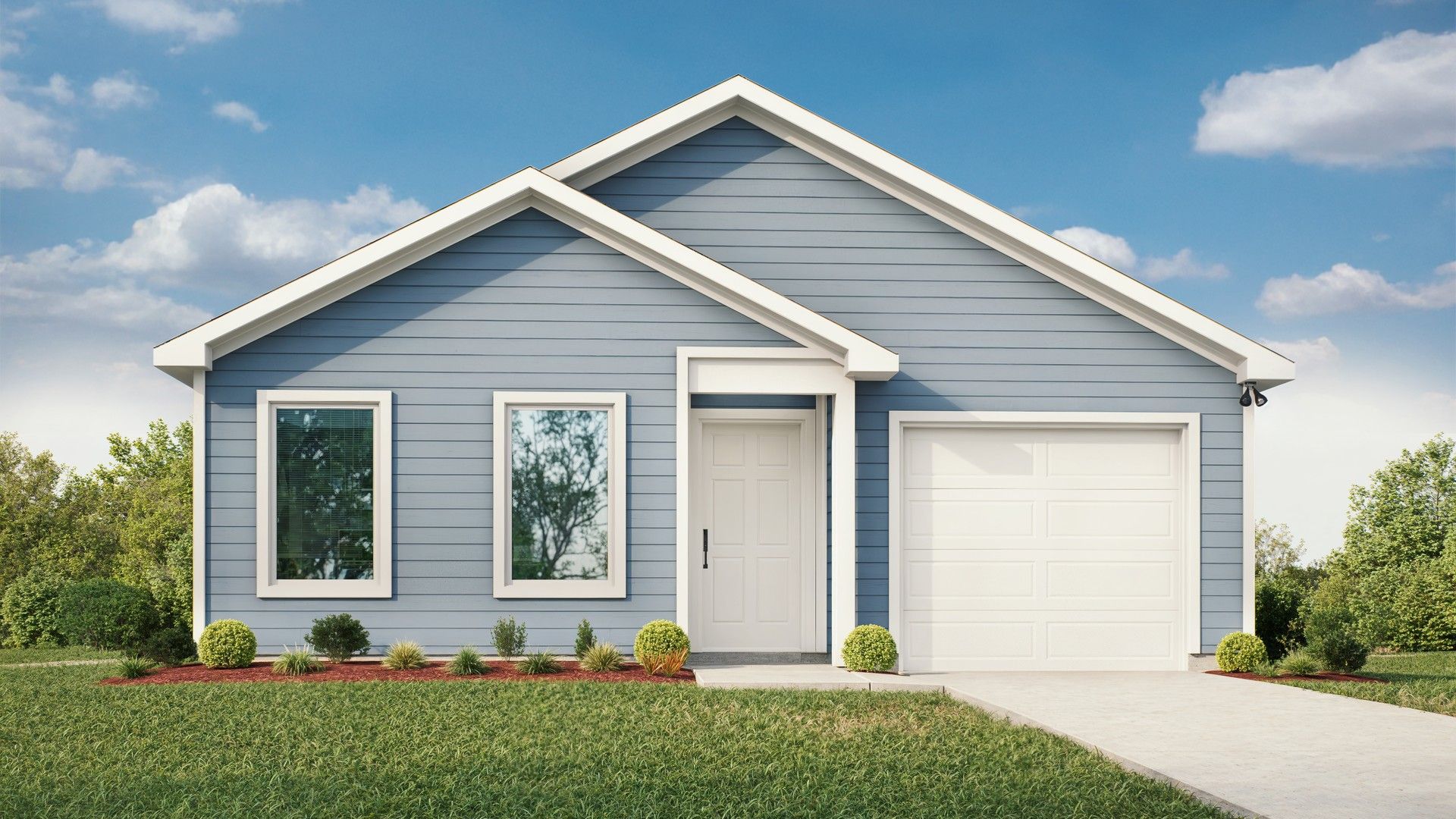 Single-Family Home Design: Modern Residential Architecture:Elevation A