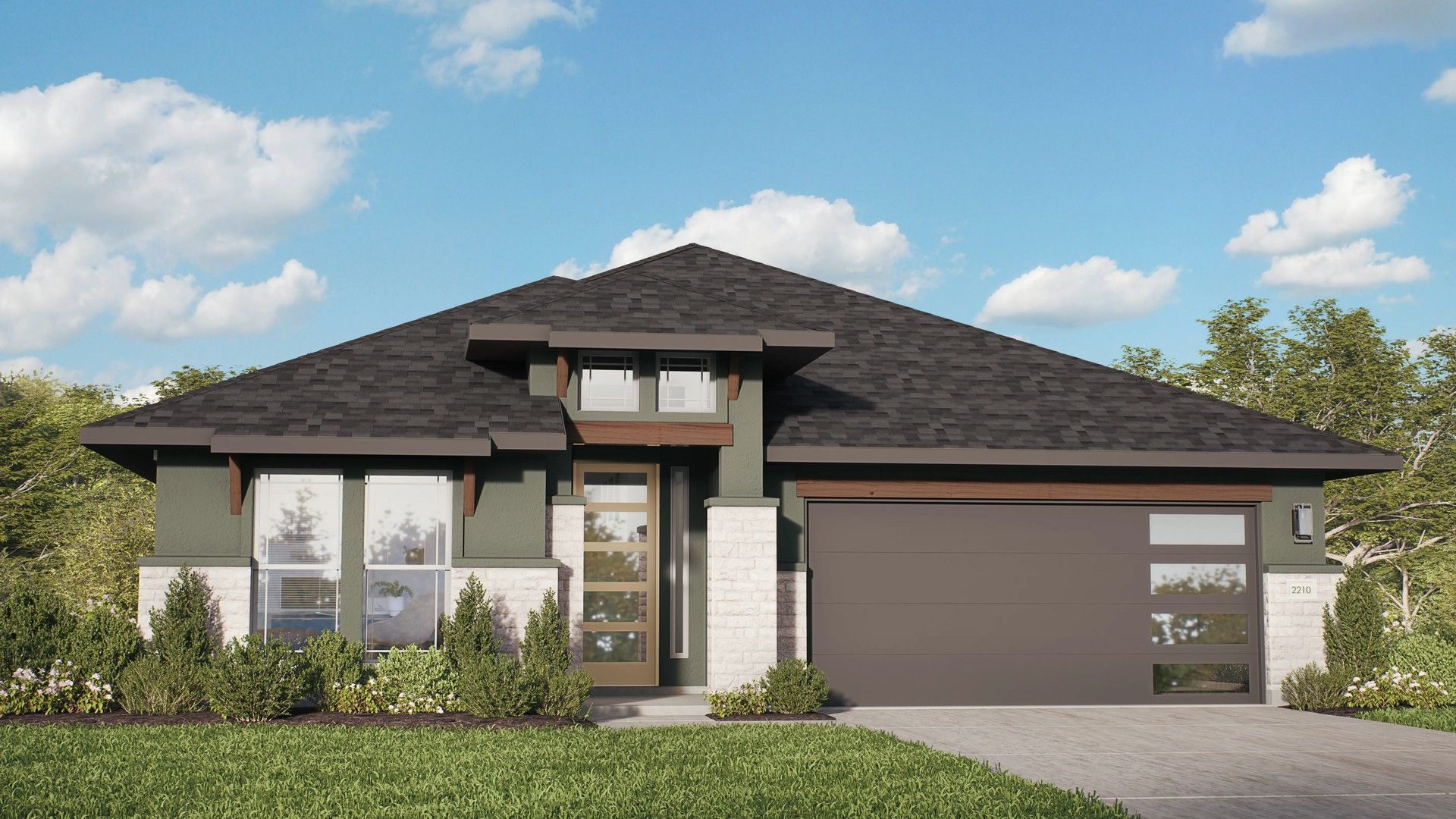 Modern Single-Family Home Design and Architecture:Elevation S