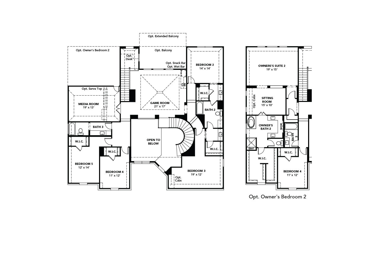 ** Residential Architecture Design for Single-Family Home Plan  **:** Luxurious single-family home floor plan highlighting elegant architecture and modern design elements.