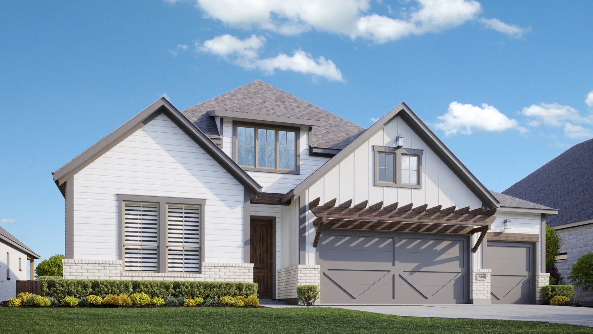 Modern Residential Design: Single-Family Home Architecture Explained:Elevation Q
