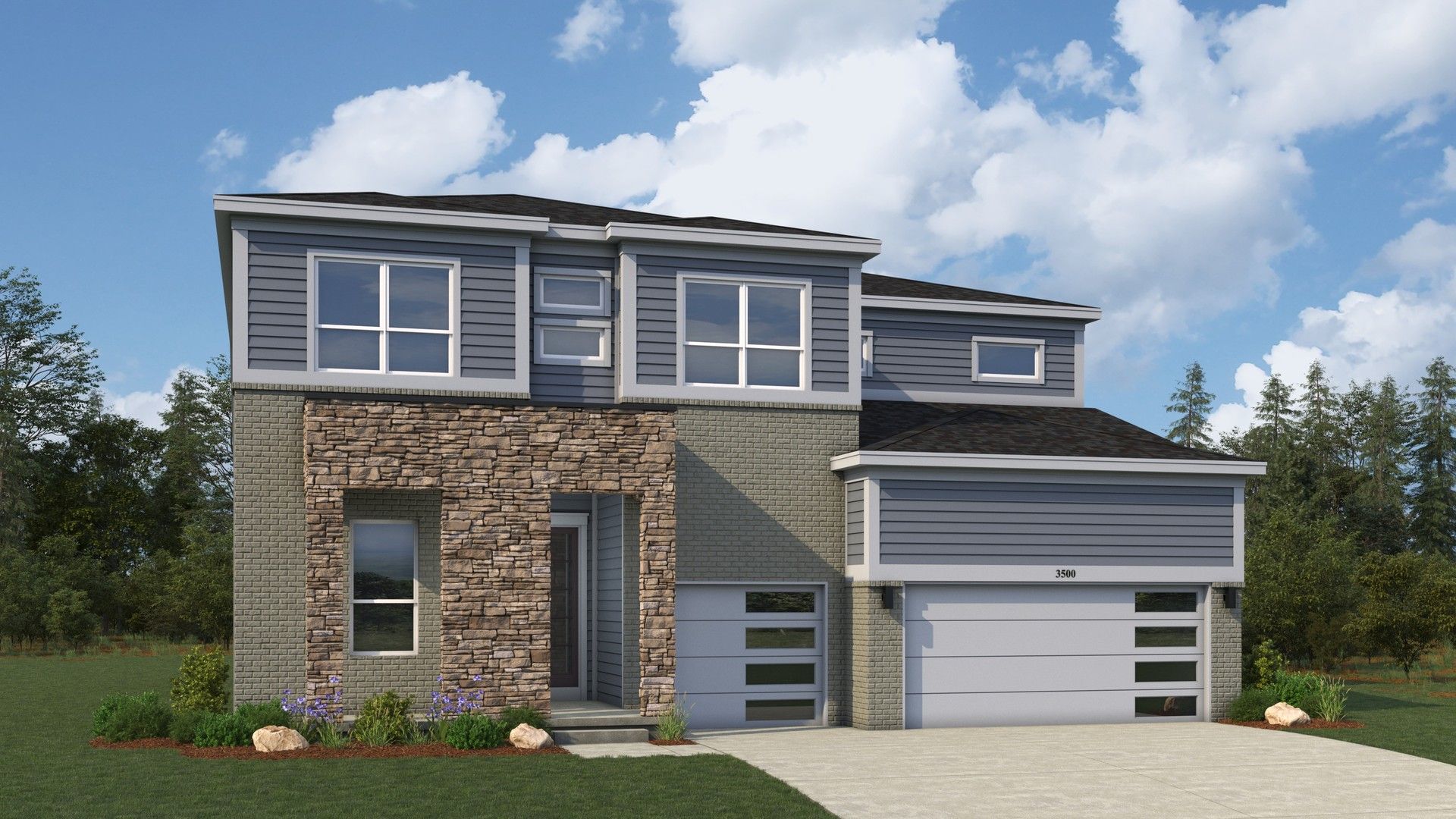 Single-Family Home Design: Modern Residential Architecture:Elevation CT