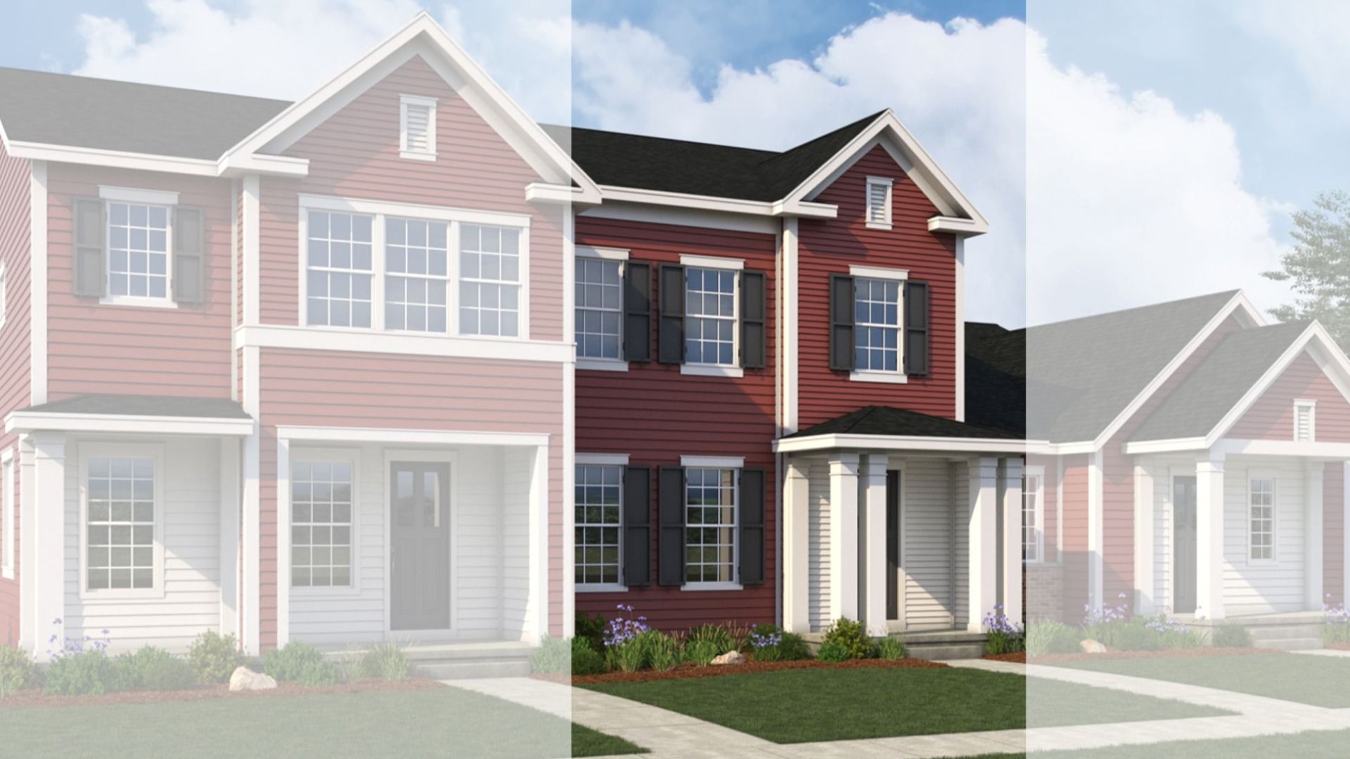 Superior - 3 Home Building - Colonial Elevation:Colonial Elevation