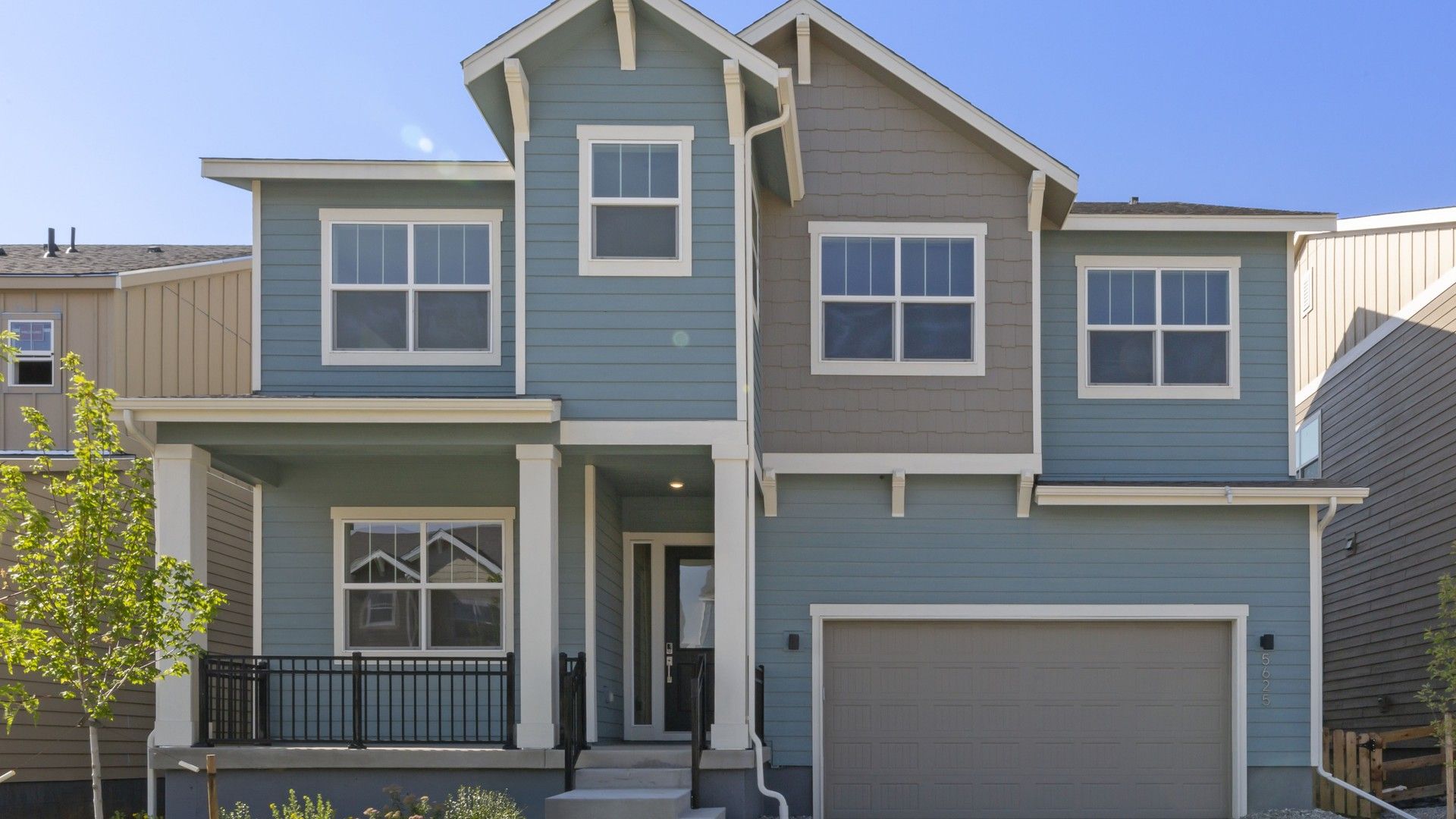 Contemporary single-family home design showcasing residential architecture:Craftsman Elevation