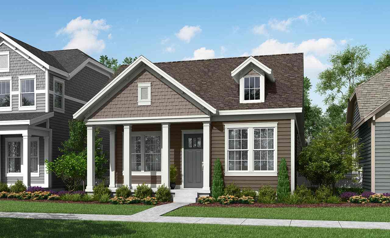 Modern 3D Design of Single-Family Residential Architecture:Elevation C