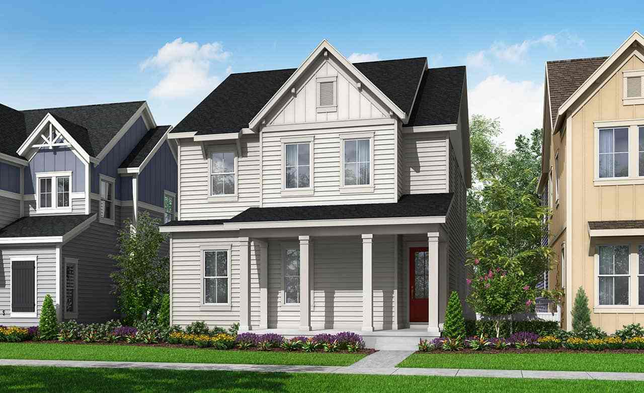 Modern Single-Family Home Design and Architecture:Elevation A