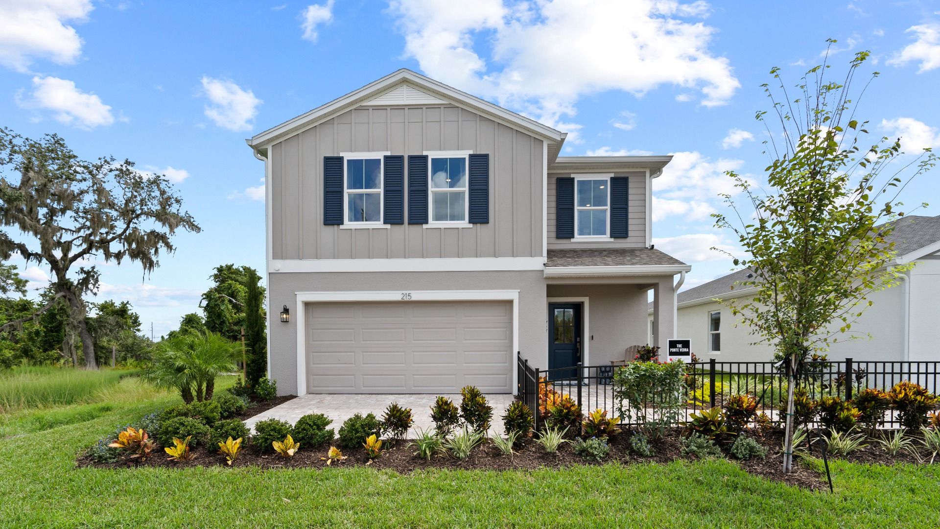 The Ponte Vedra Model Exterior at Willowbrook North:The Ponte Vedra Model at Willowbrook North located in Winter Haven, FL by DRB Homes