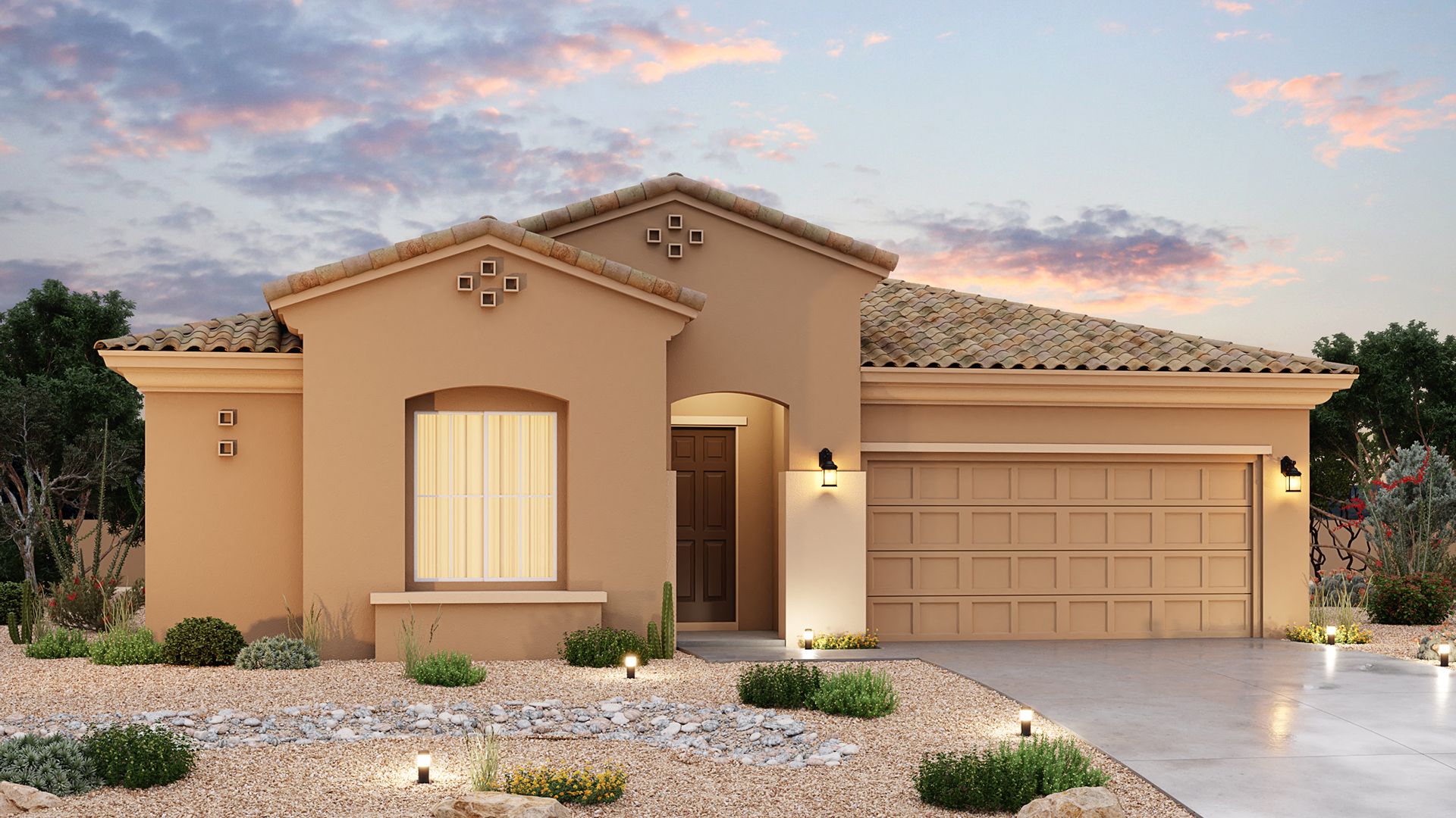 Elevation A:Modern Single-Family Home Design and Architecture Features