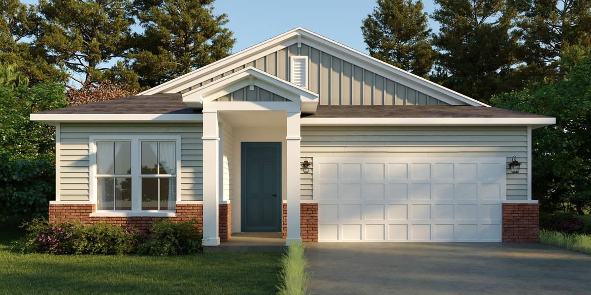 Elevation A:Florida Farmhouse