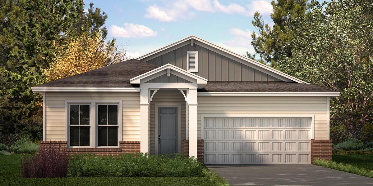 Elevation A:Florida Farmhouse