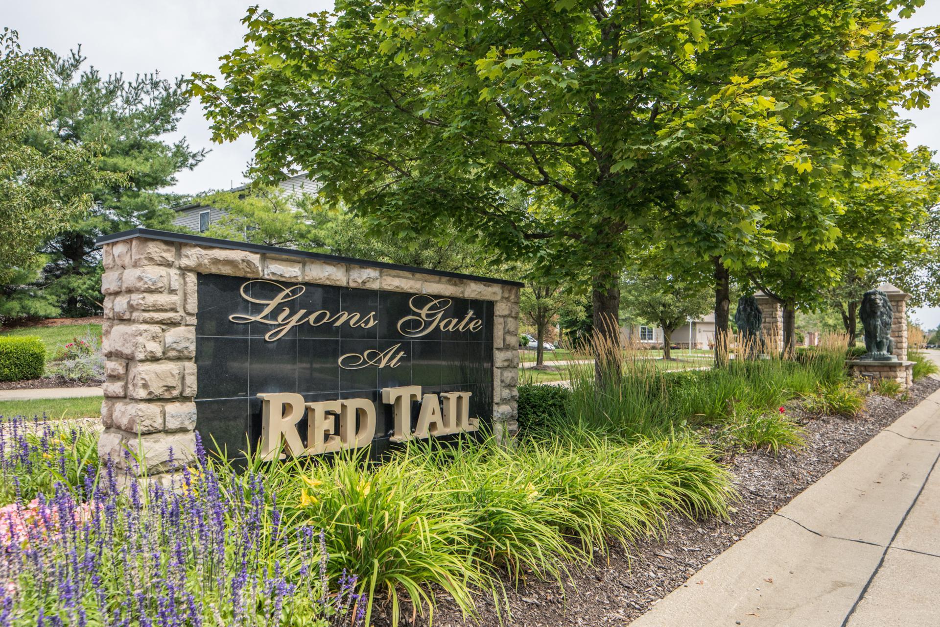 The Red Tail Community Entrance
