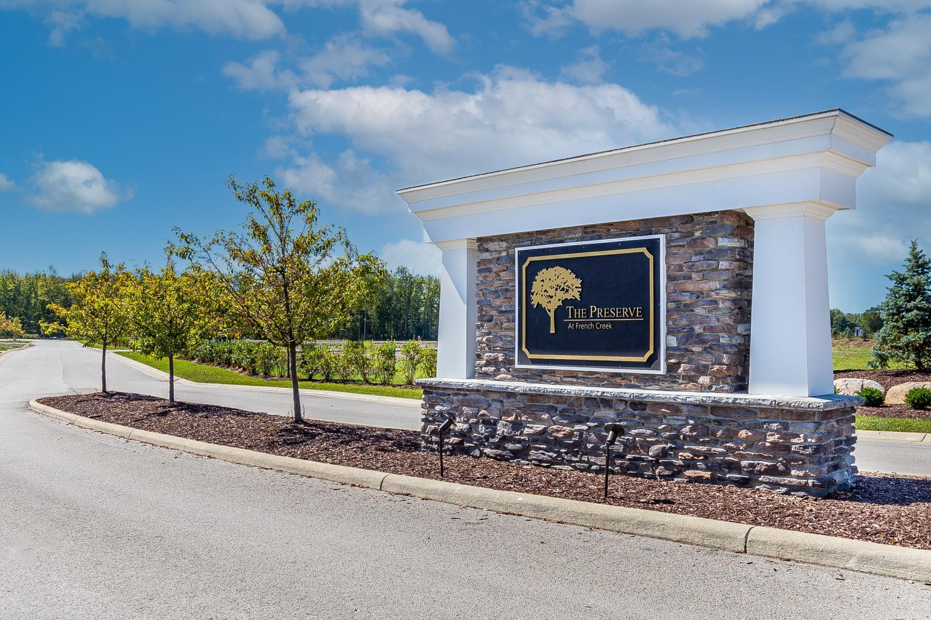 The Preserve at French Creek Entrance