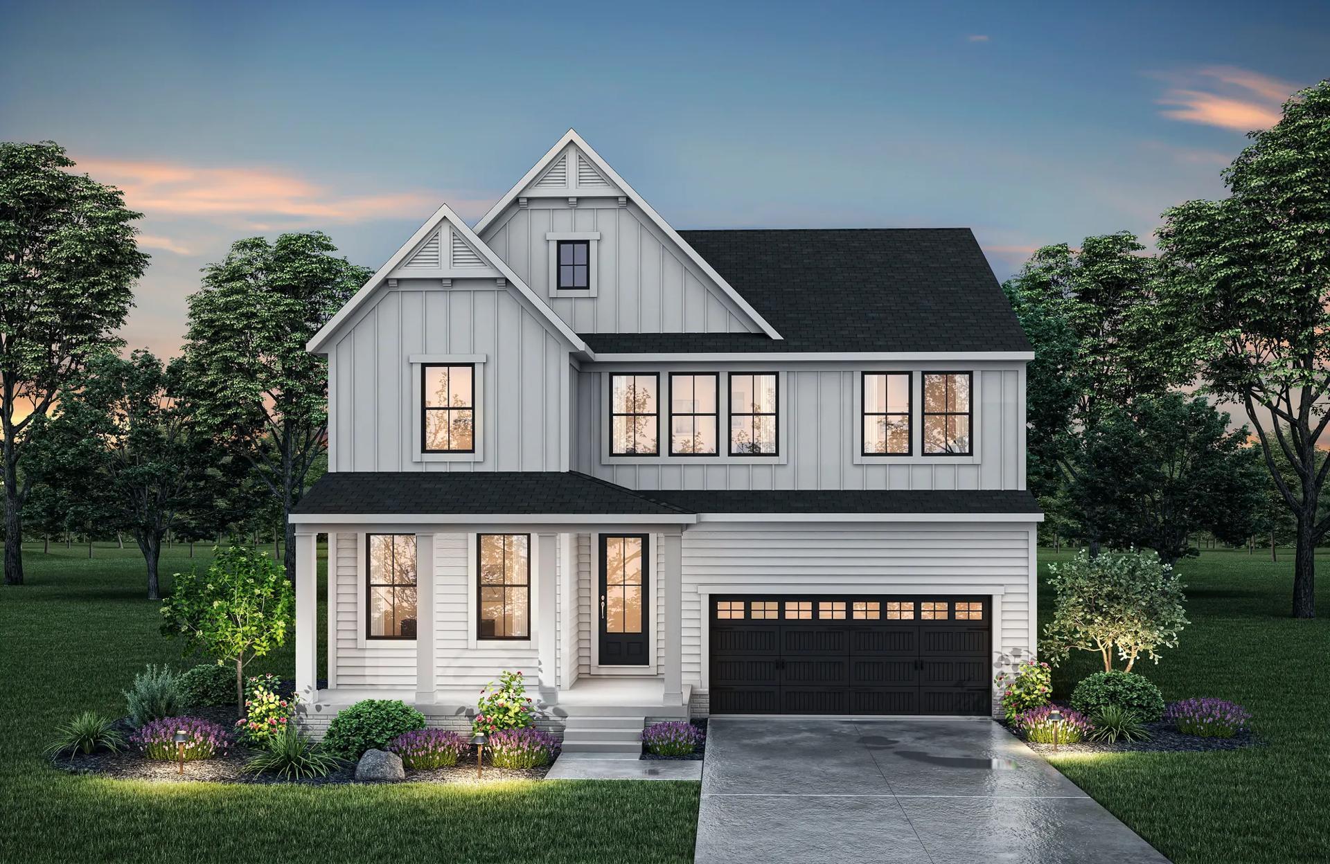 Everly E side entry garage