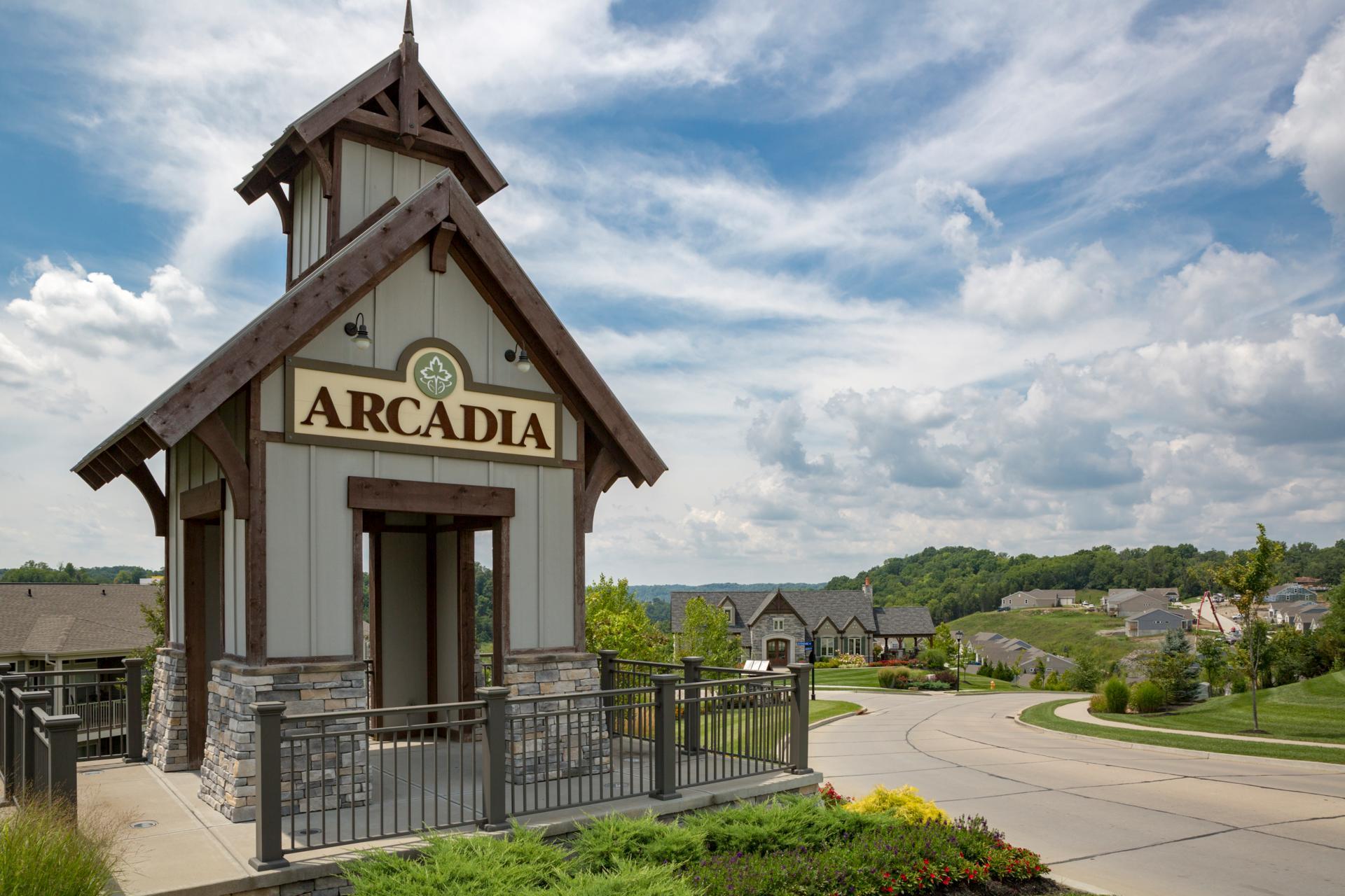 The Arcadia Community Entrance