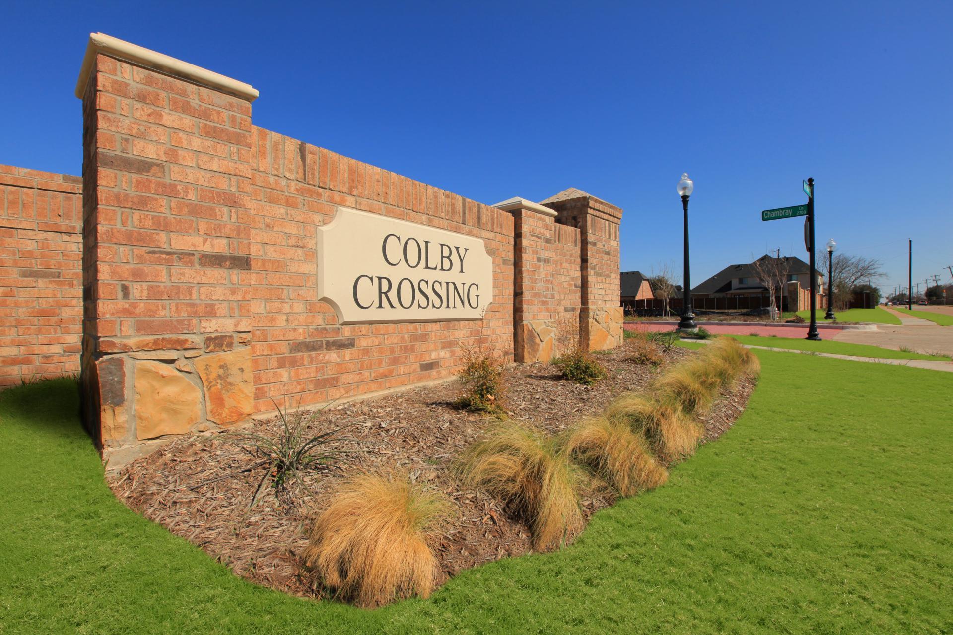 The Colby Crossing Entrance