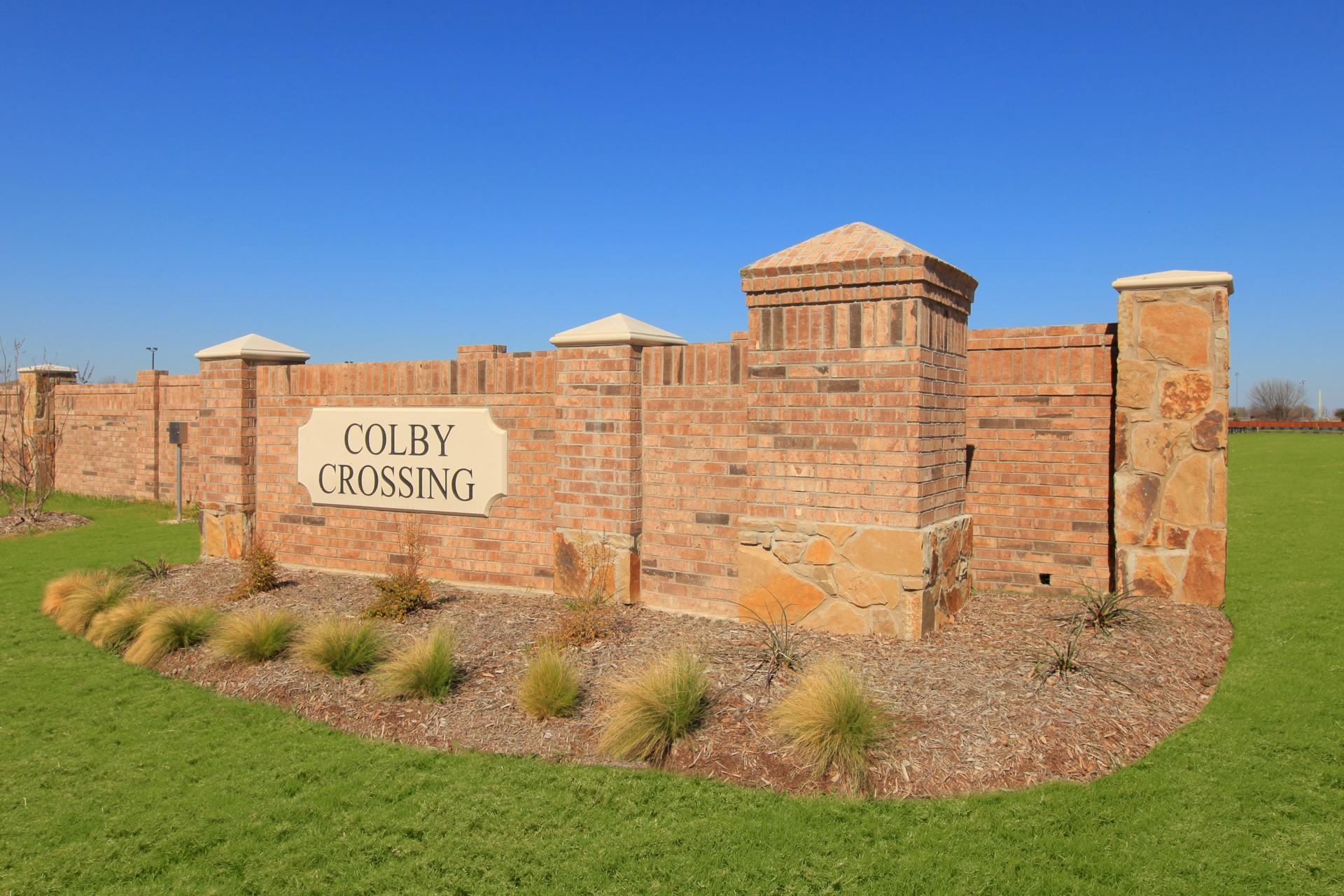 The Colby Crossing Entrance