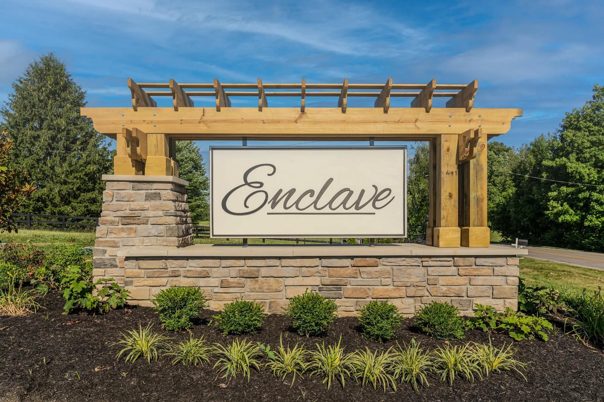 The Enclave at Courtney Estates Entrance