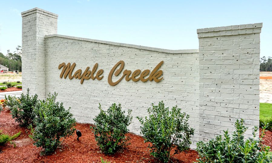 Maple Creek Community Sign- DSLD Homes- Maple Creek in Sulphur