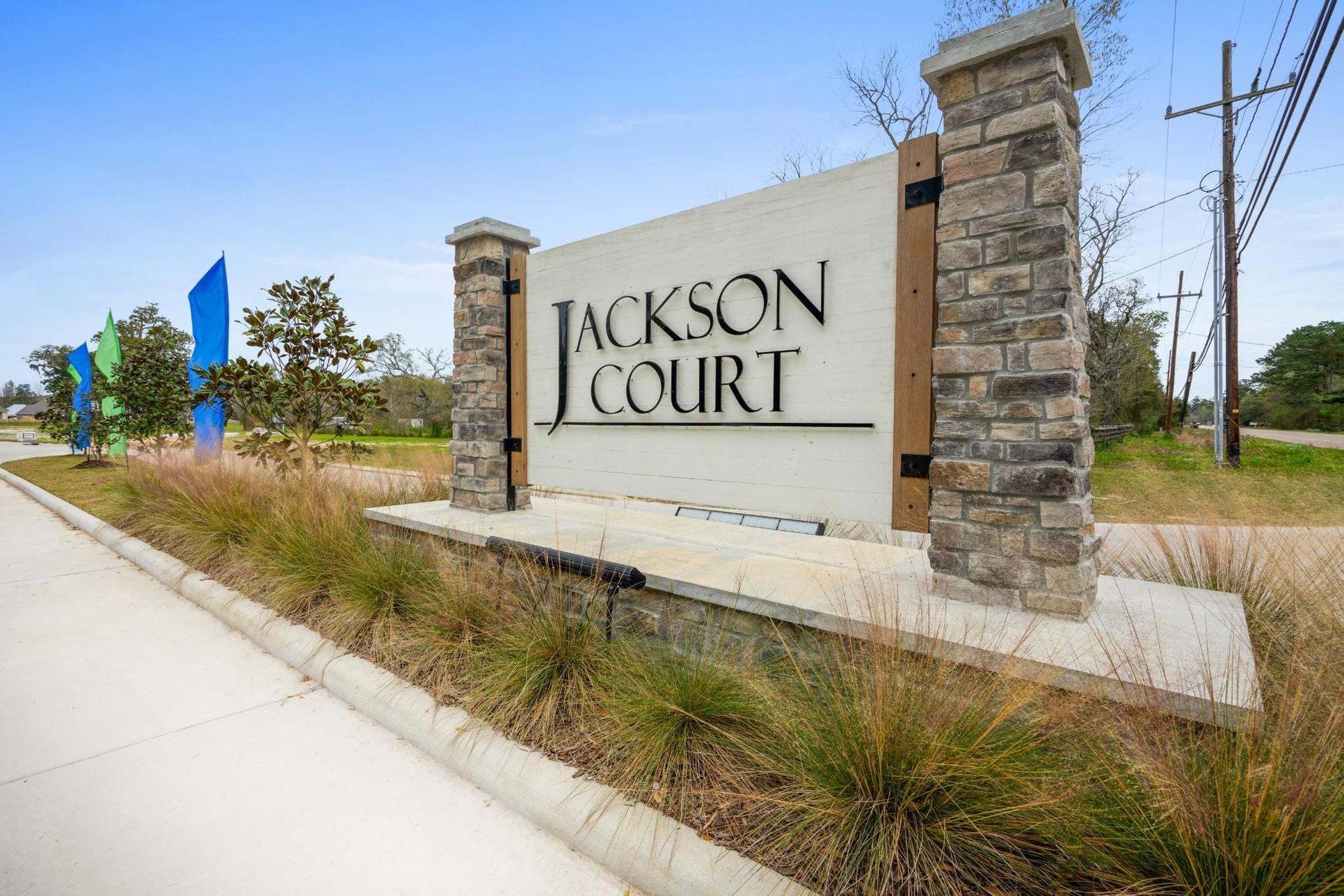 Jackson Court Community Entrance Monument - DSLD Homes - Covington