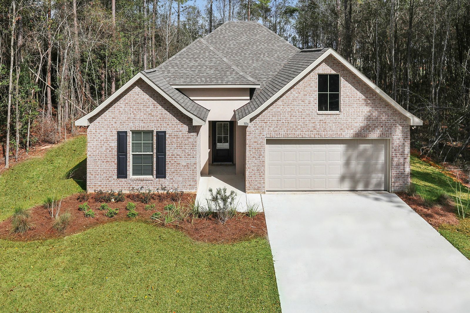 Front view of Model Home - DSLD New Construction Homes - Bellawood in Pensacola Florida
