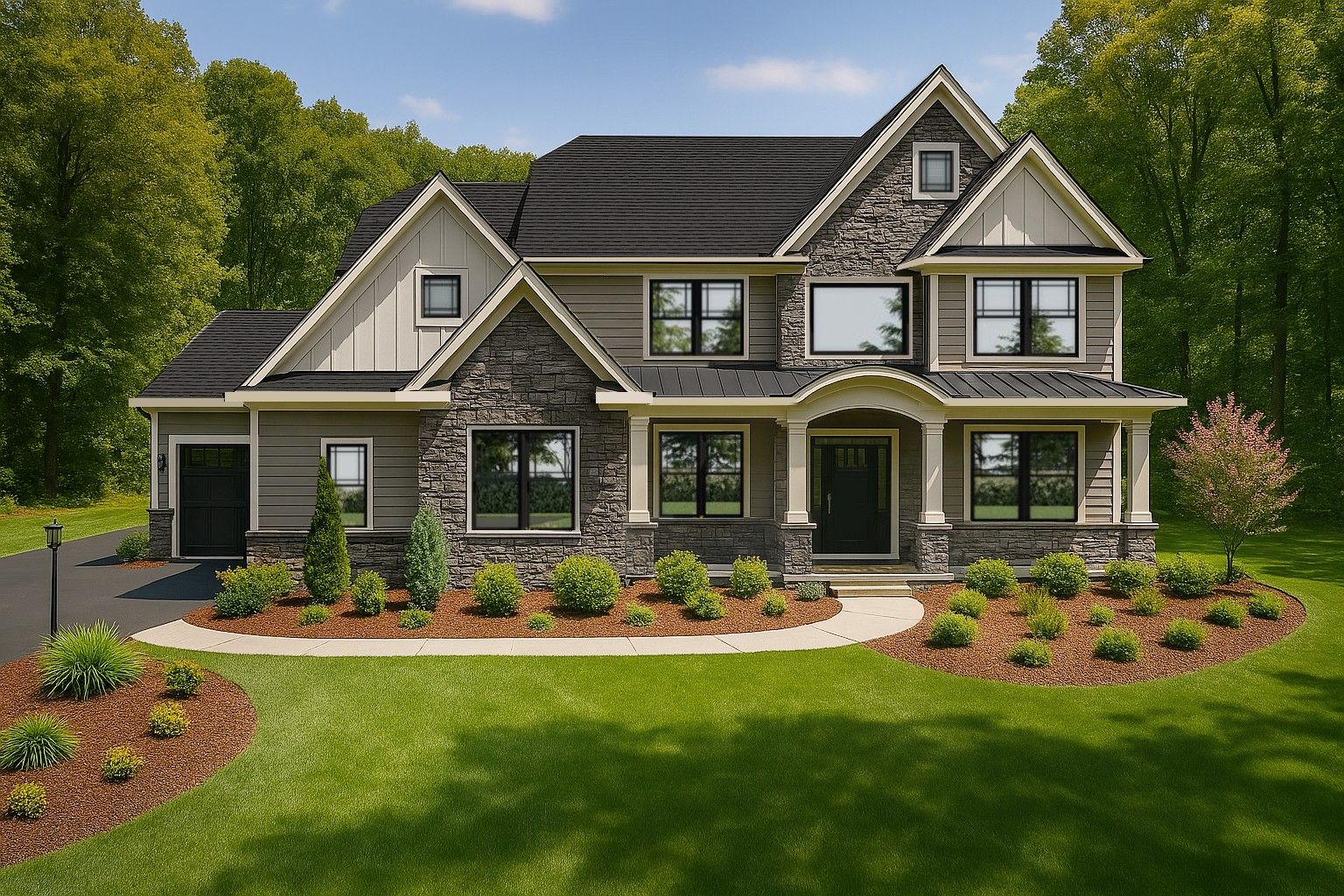 Exterior:*Rendering used for illustration purposes