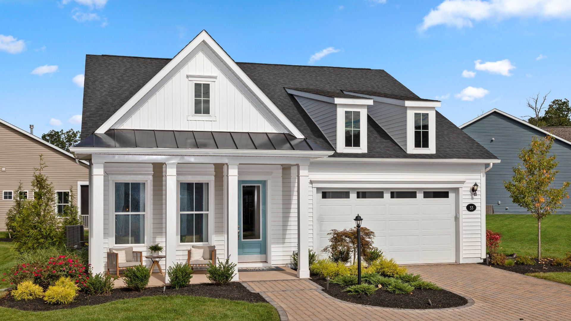 Single Family Home:Exterior View of the Curator Home Design Available at Parkside in Upper Marlboro