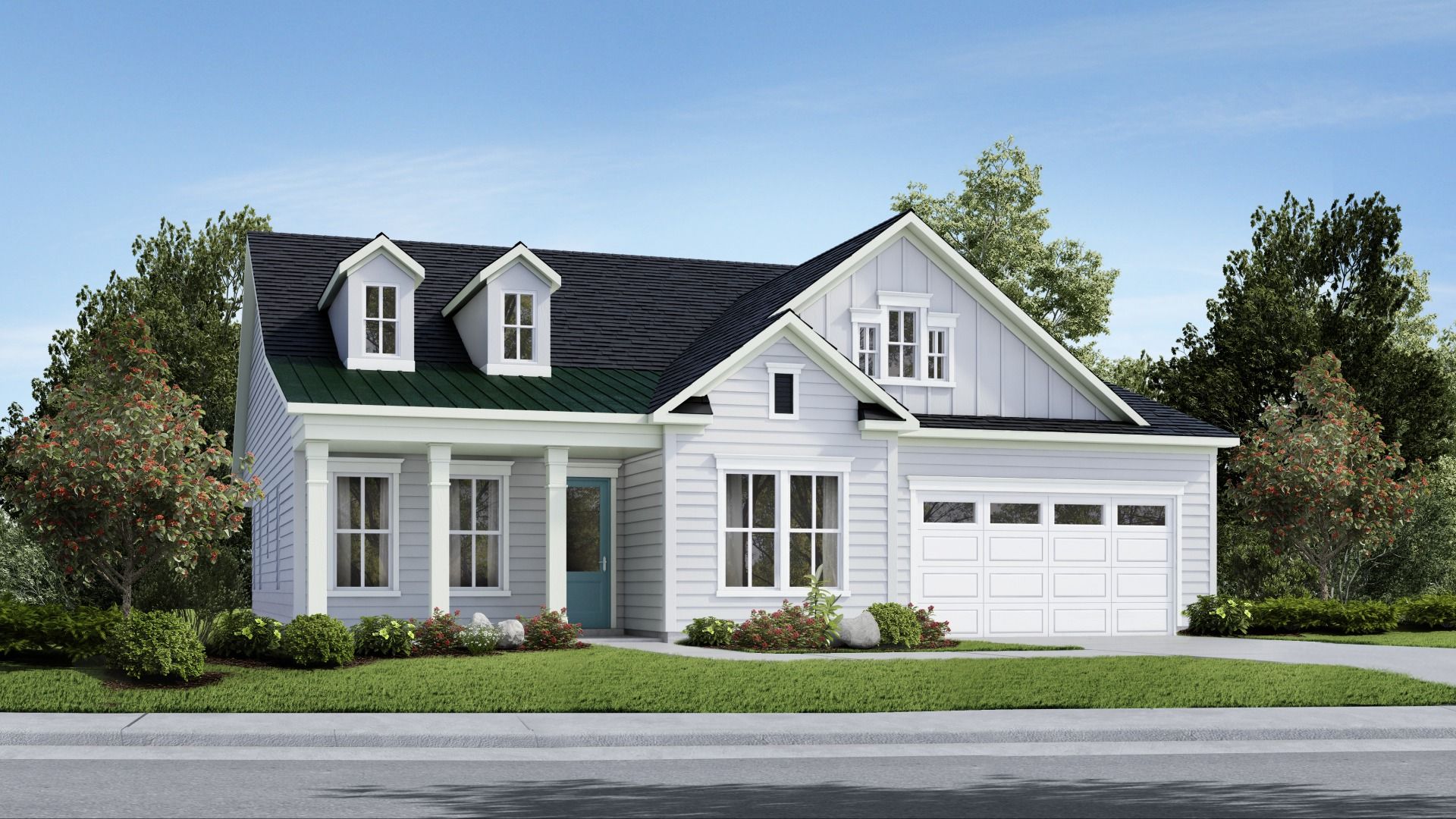 Inspire Elevation- Low Country:The Inspire home plan in Summerwind Crossing