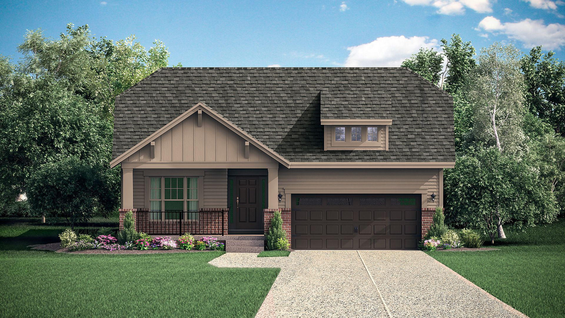 Exterior:Craftsman Elevation A