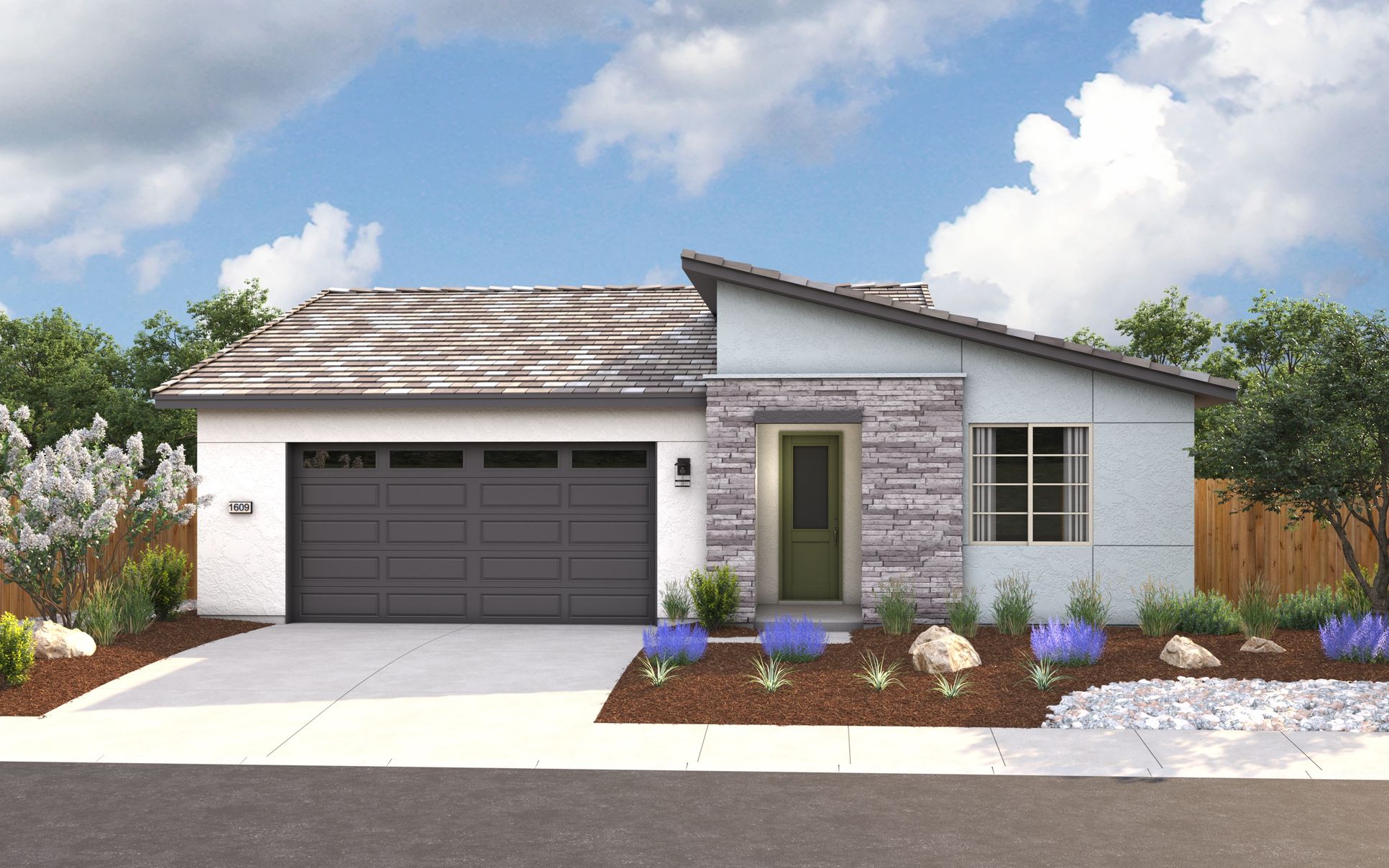 Exterior:Elevation C - Contemporary