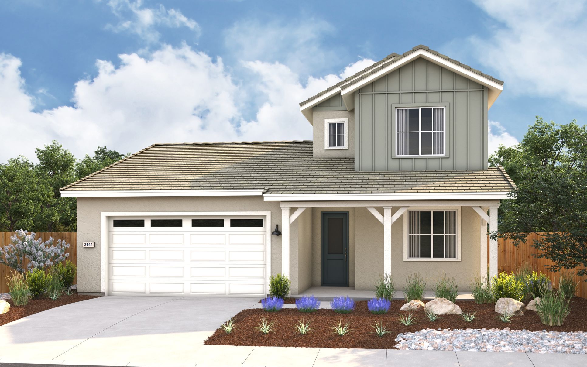 Exterior:Elevation B - Farmhouse