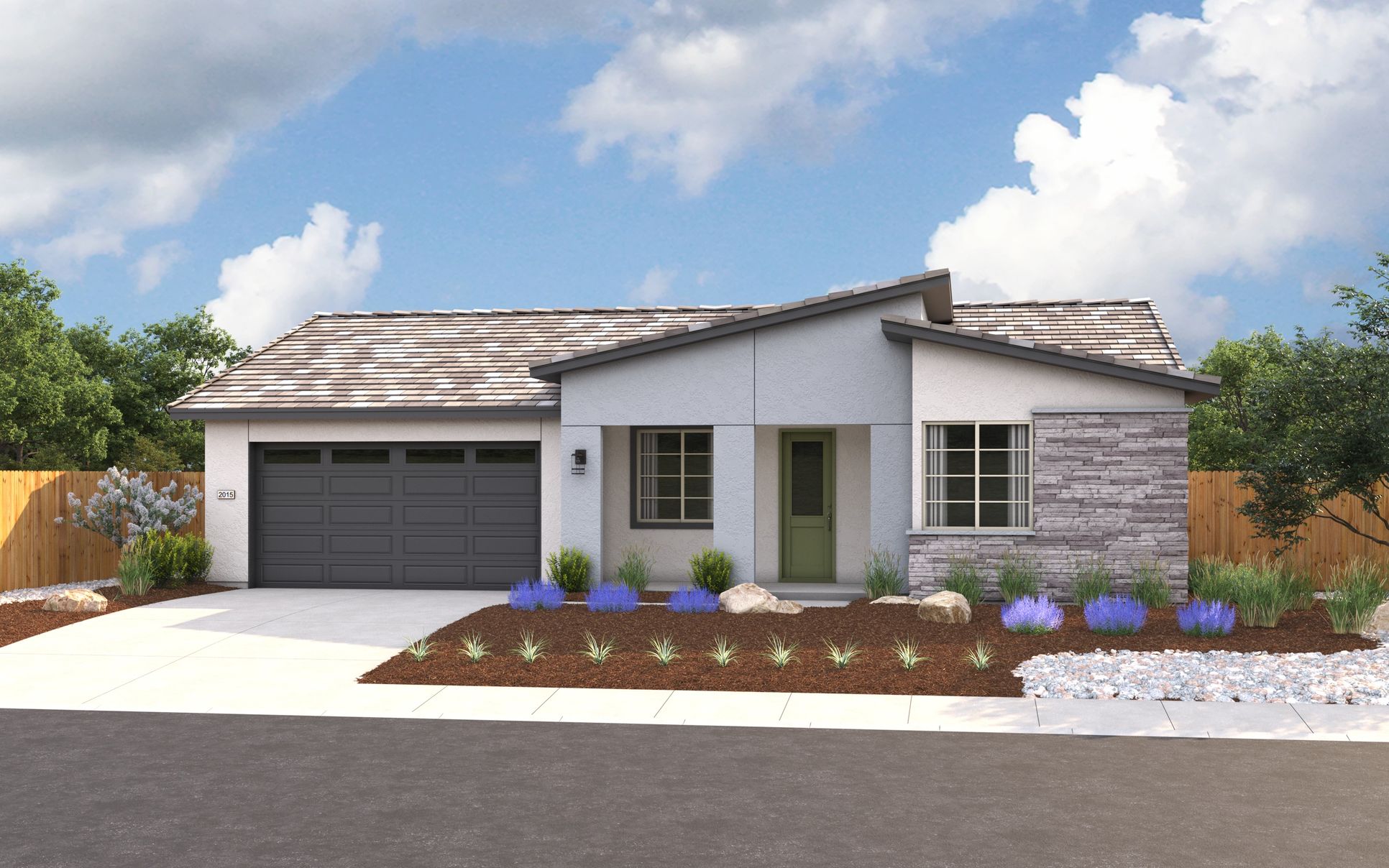 Exterior:Elevation C - Contemporary