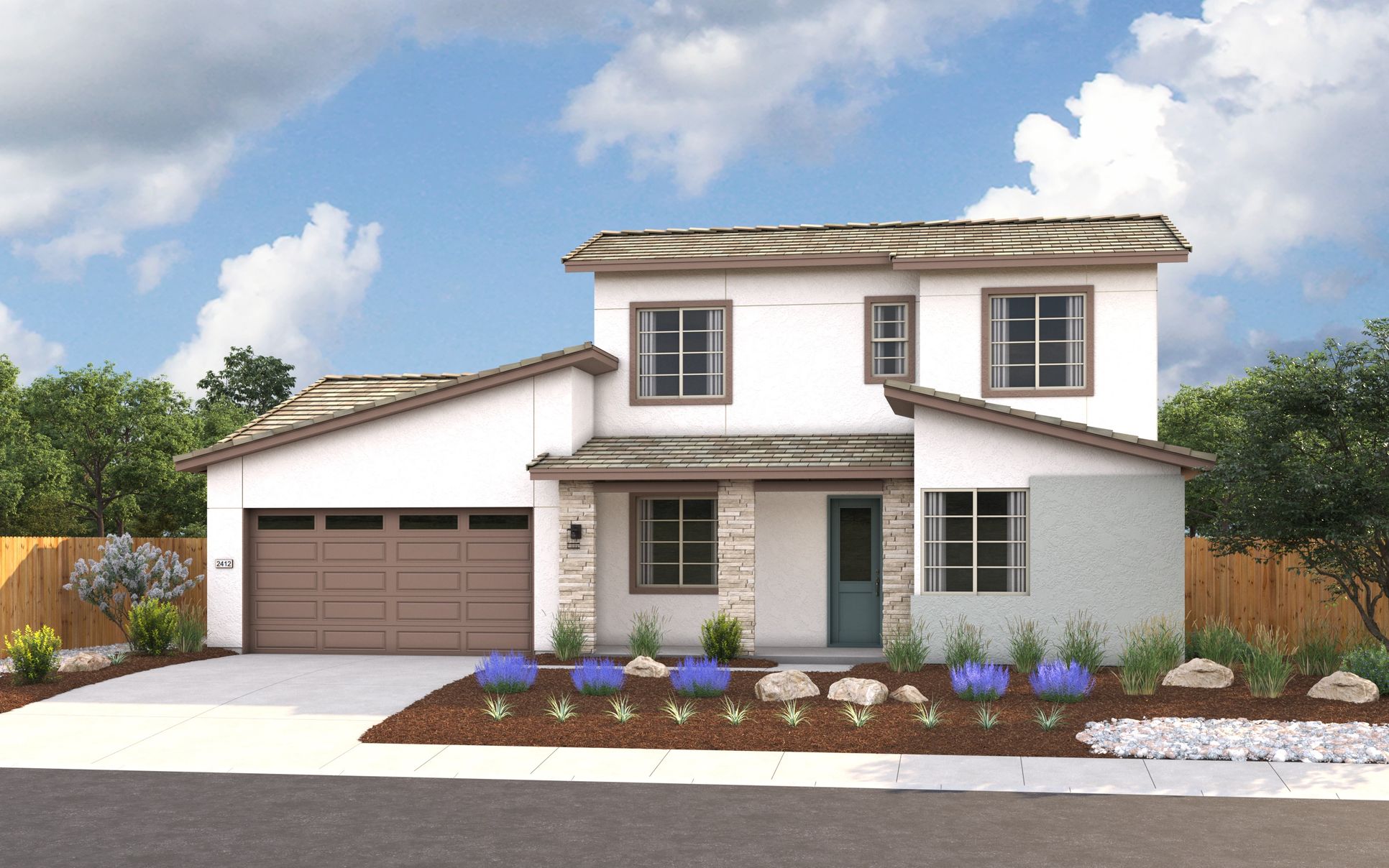 Exterior:Elevation C - Contemporary