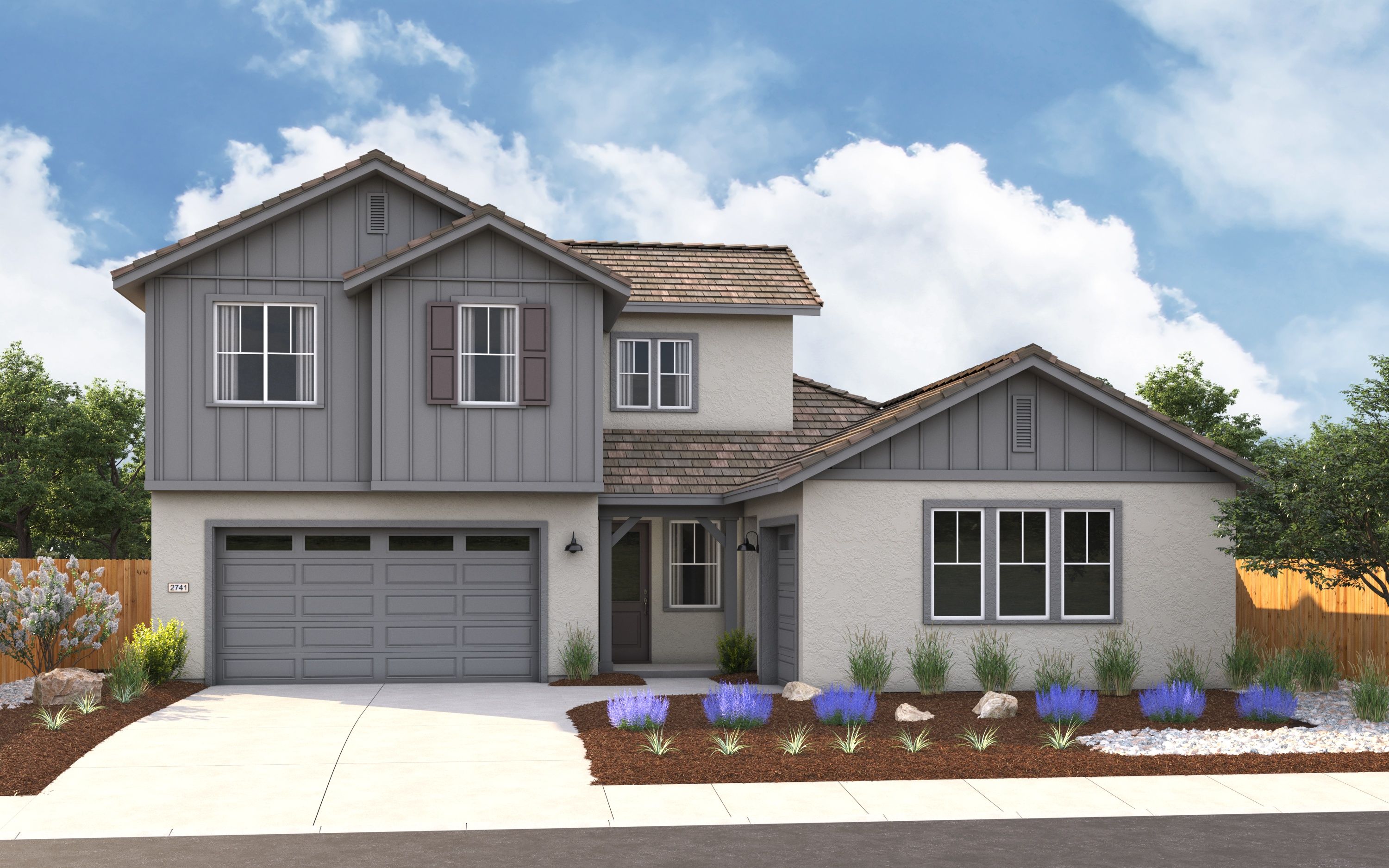 Exterior:Elevation B - Farmhouse