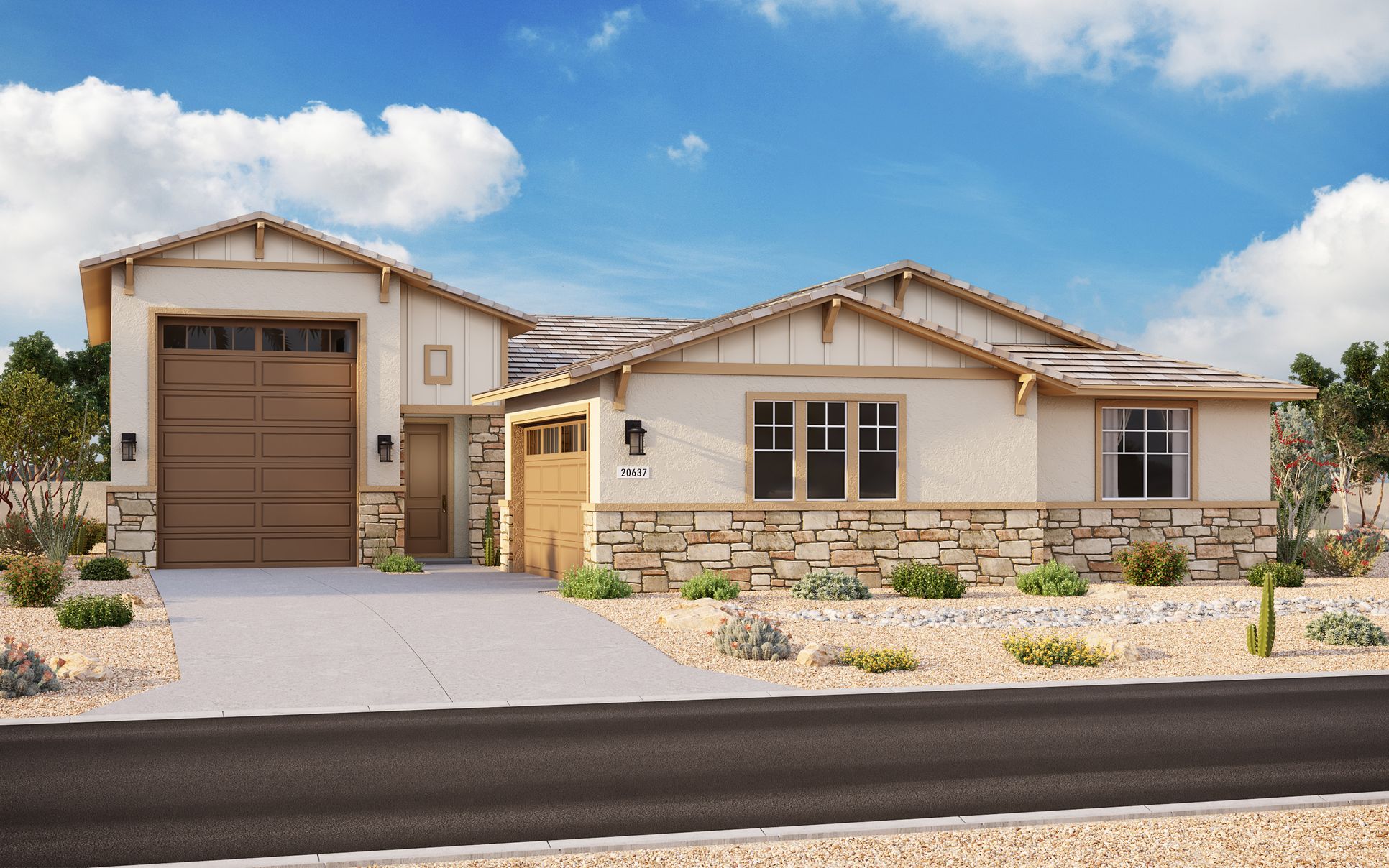 Exterior:Elevation B - RV Option