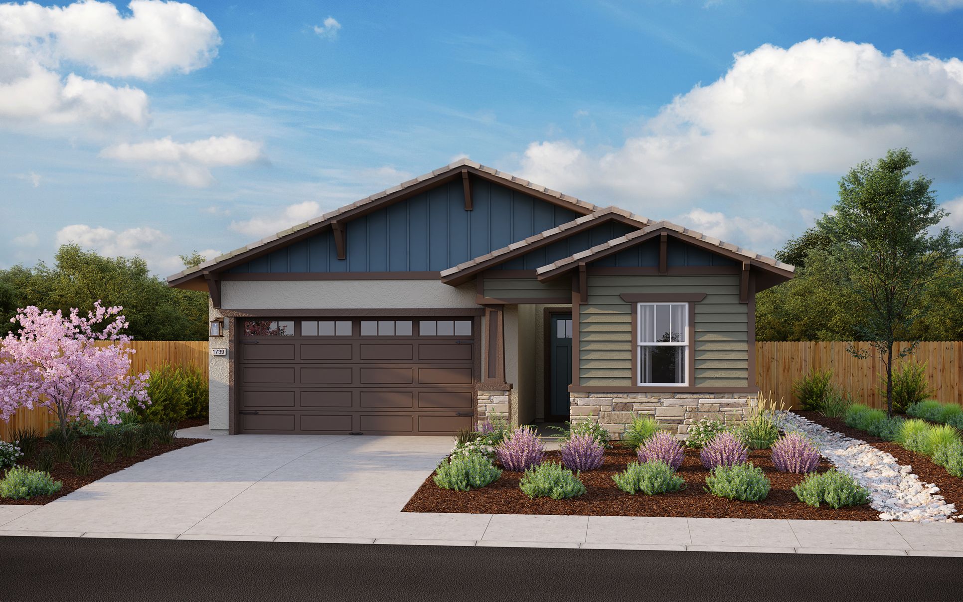 Exterior:Elevation C - Craftsman