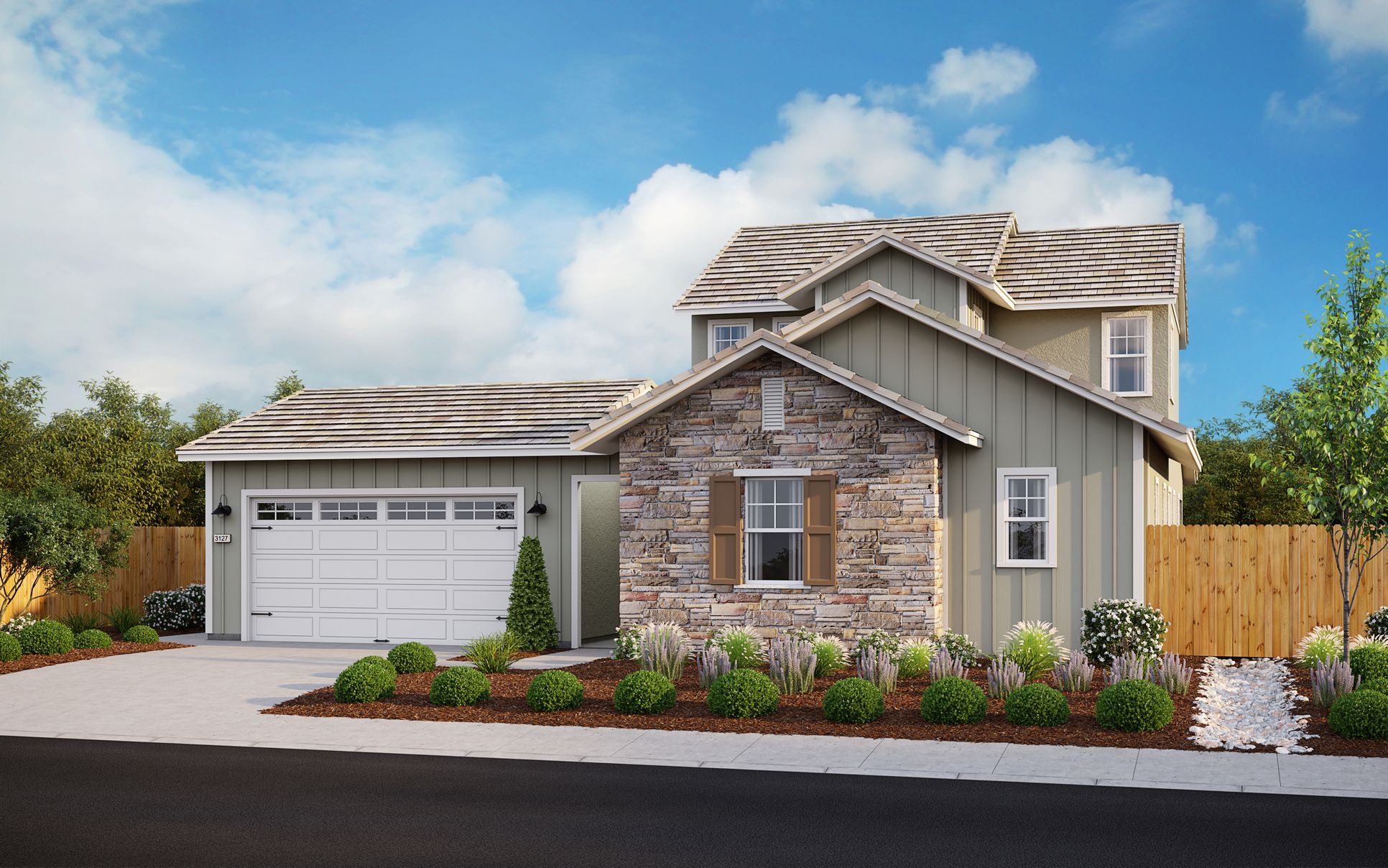 Exterior:Elevation D - Farmhouse