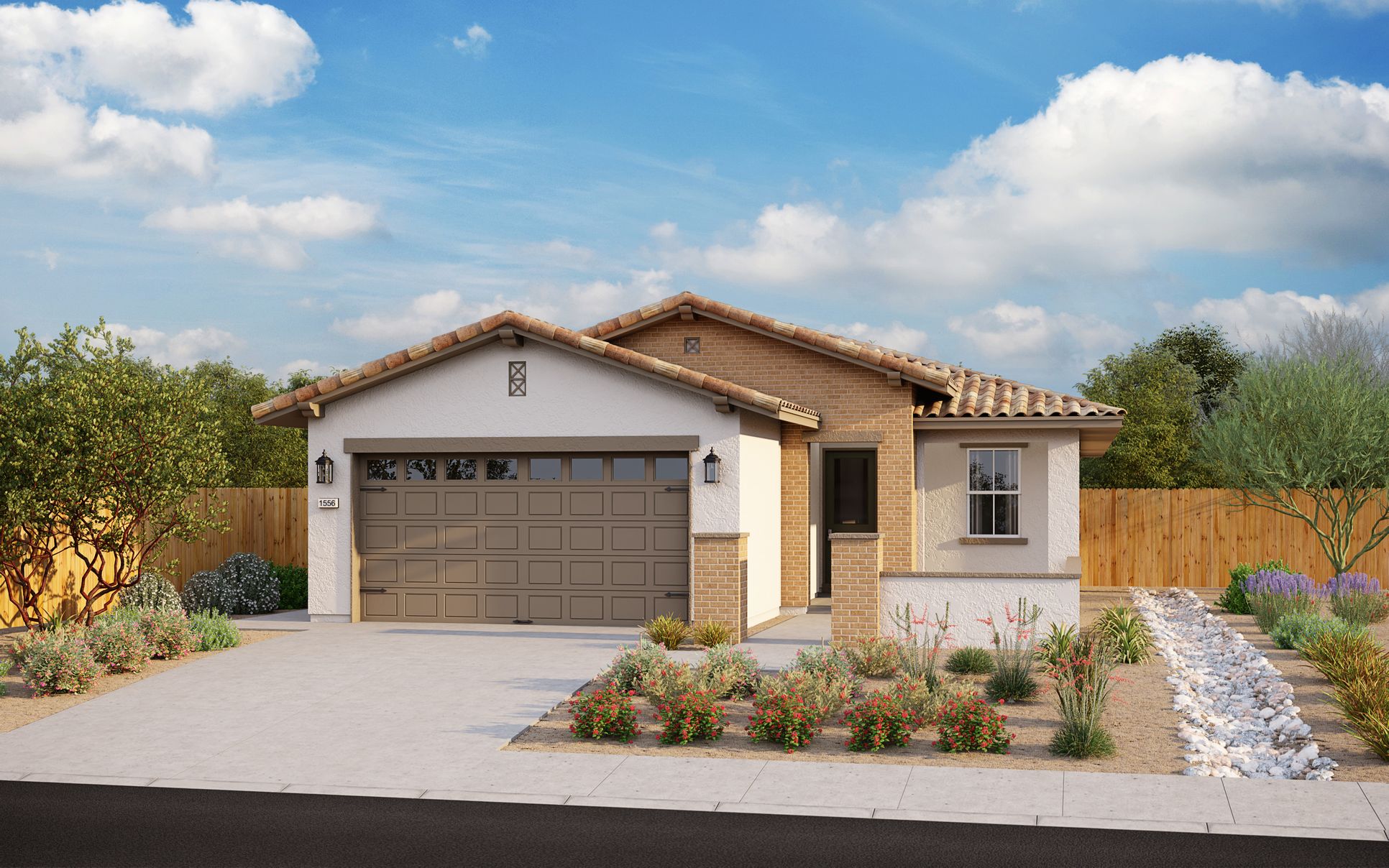Exterior:Elevation A - Adobe Ranch
