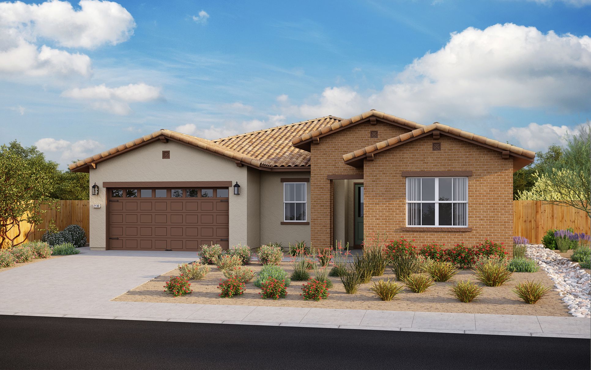 Exterior:Elevation A - Adobe Ranch