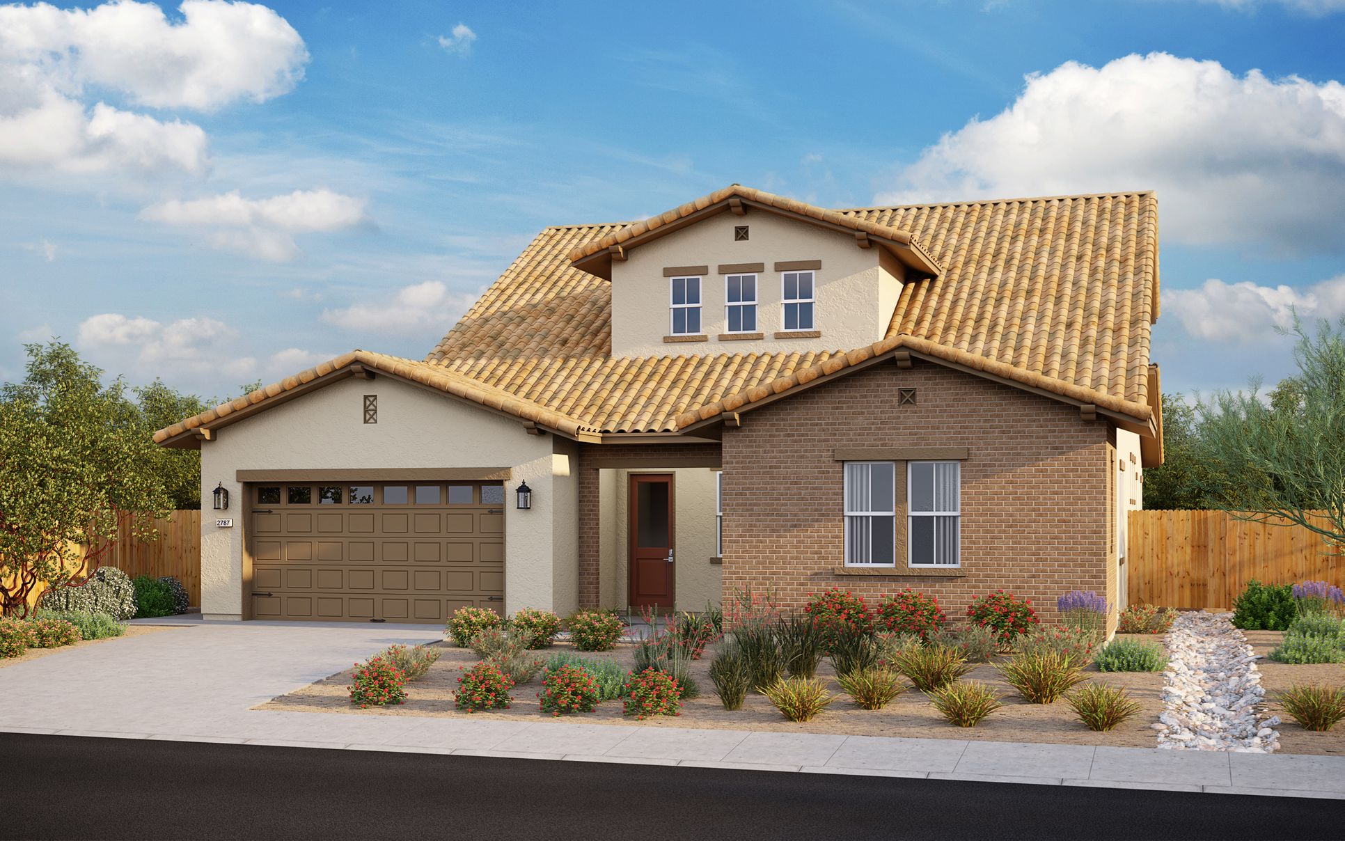 Exterior:Elevation A - Adobe Ranch