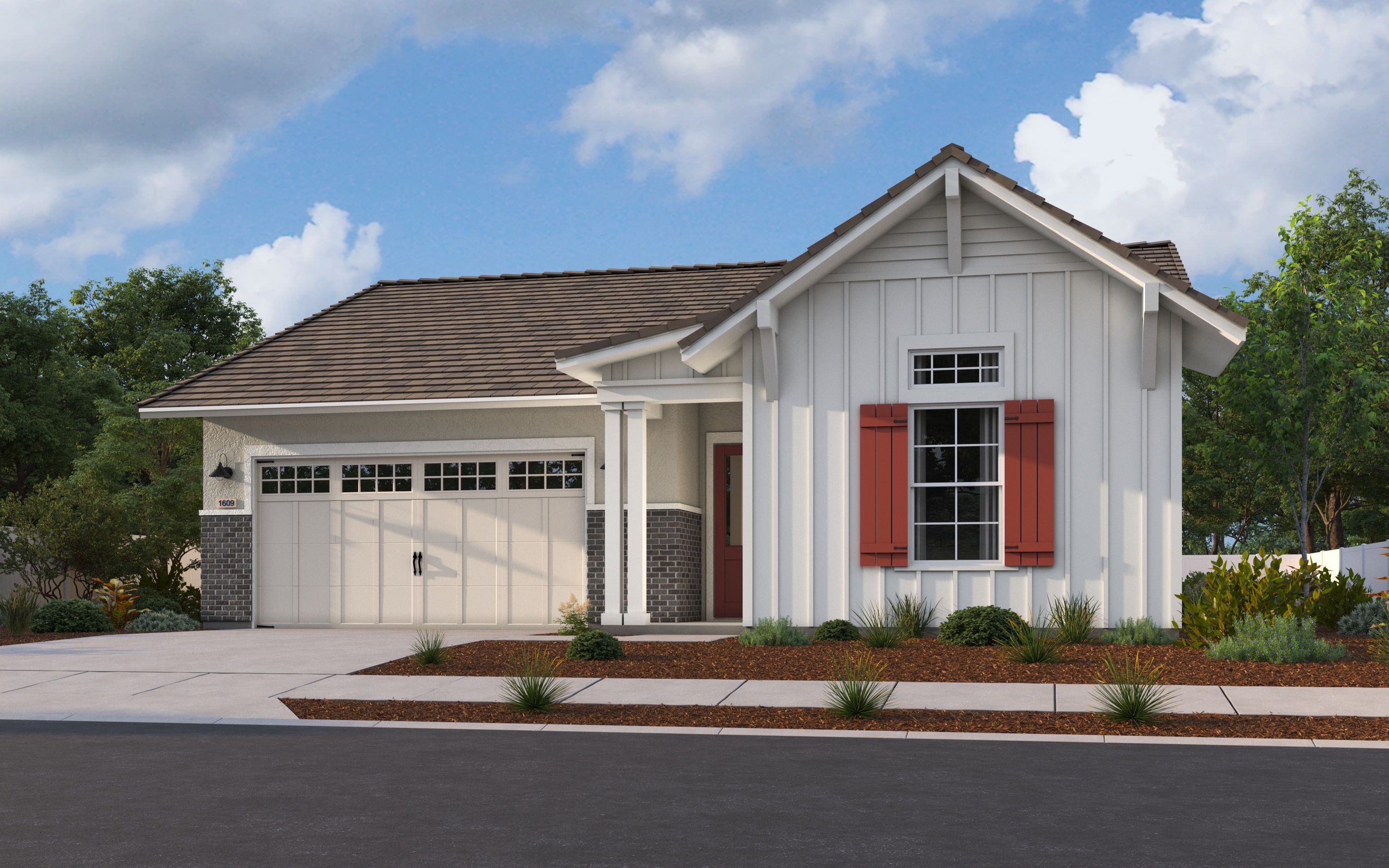 Exterior:Elevation D - Farmhouse