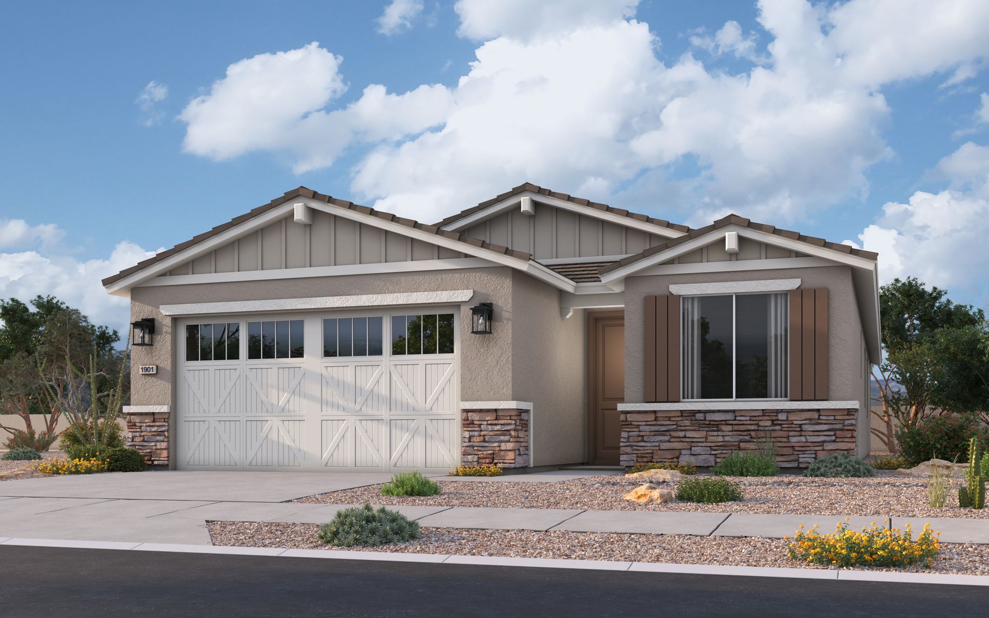 Exterior:Arizona Ranch - Elevation A
