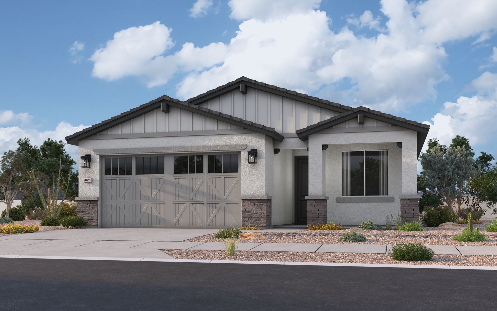 Exterior:Arizona Ranch - Elevation A