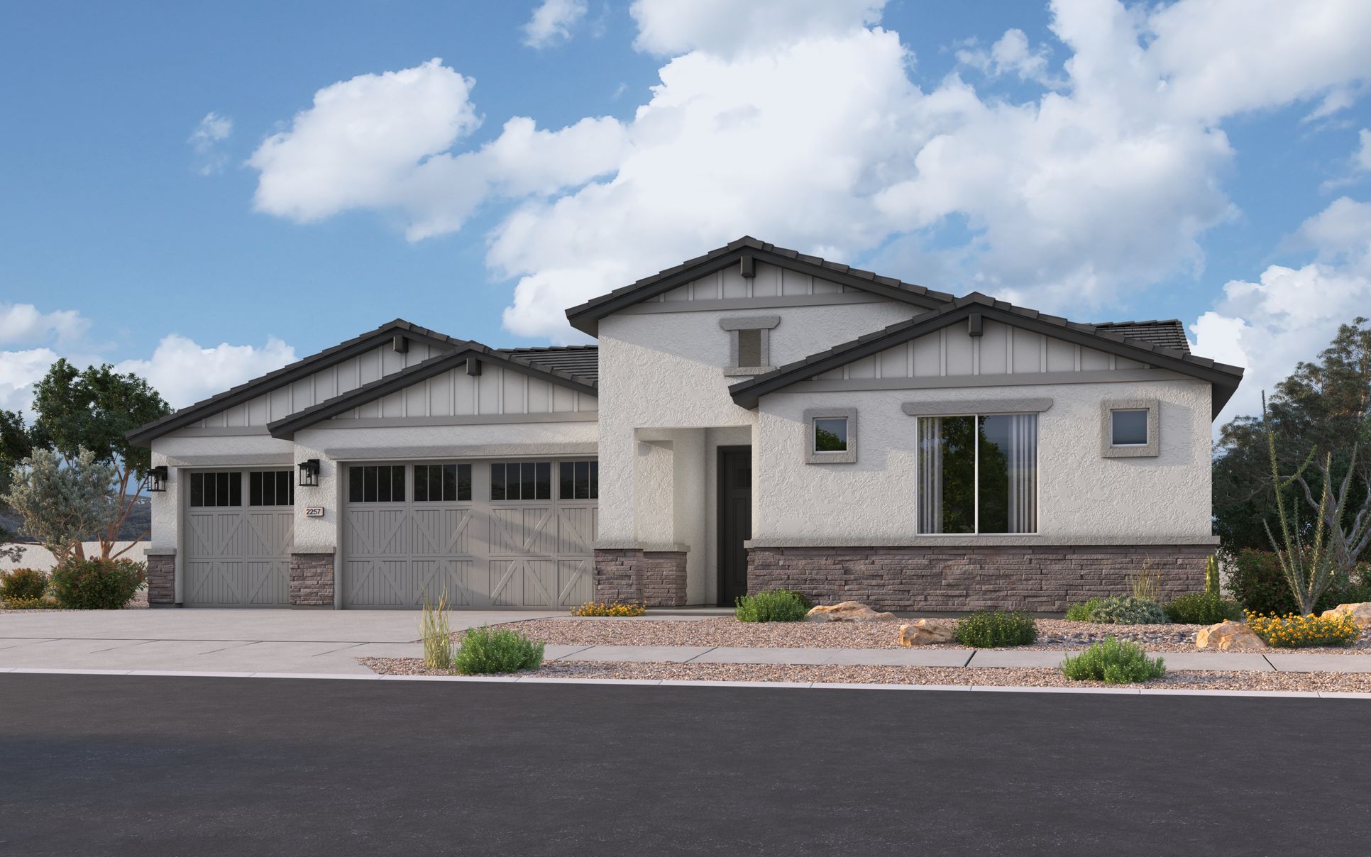 Exterior:Arizona Ranch - Elevation A
