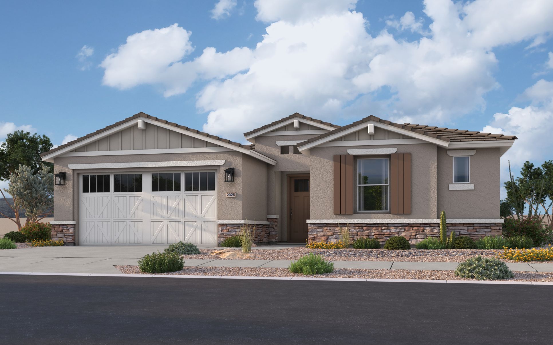 Exterior:Arizona Ranch - Elevation A