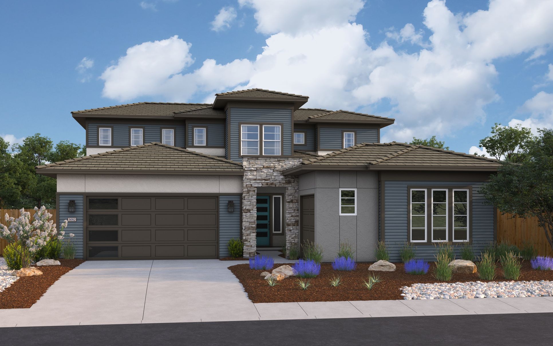 Exterior:Elevation A - Prairie