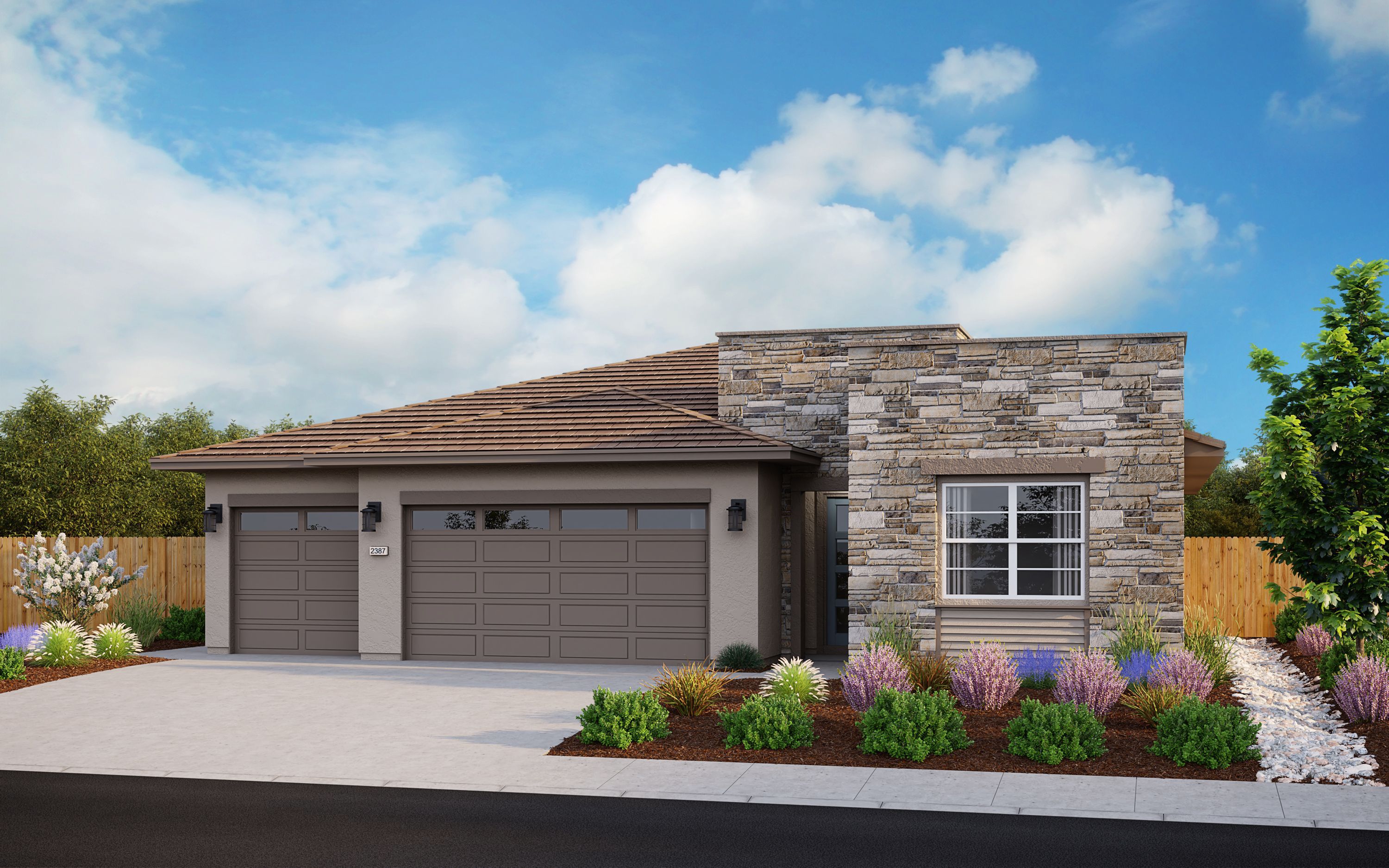 Exterior:Elevation E - Modern Prairie