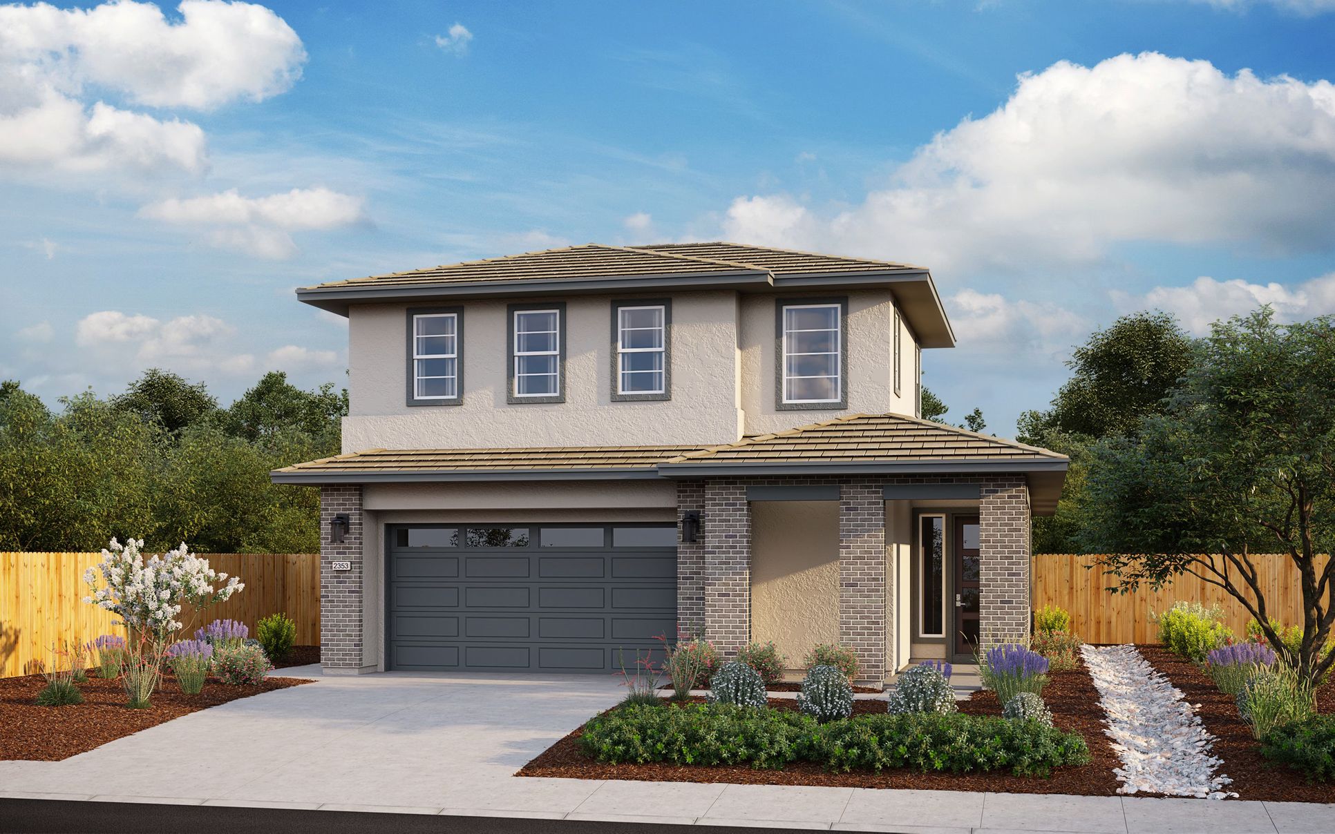 Exterior:Contemporary Ranch - F