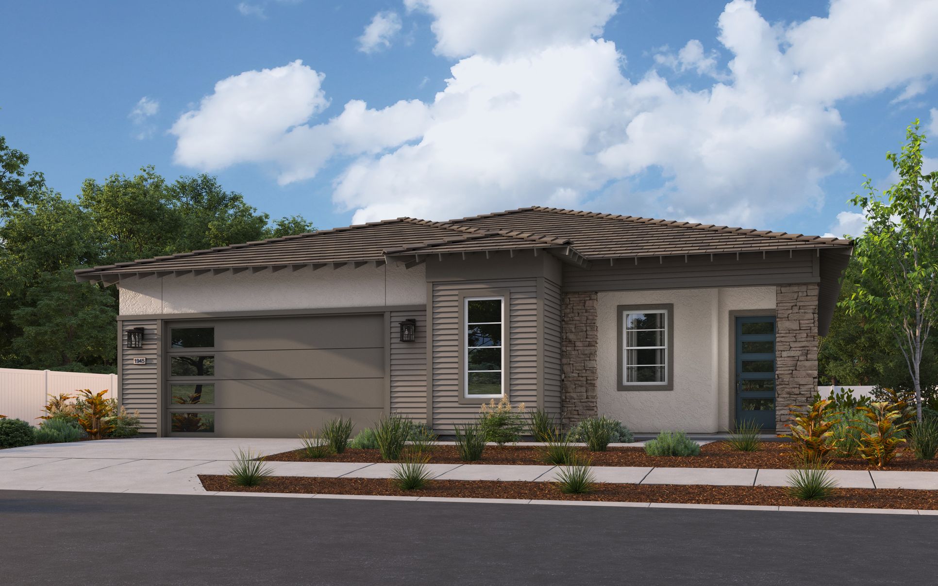 Exterior:Elevation A - Prairie